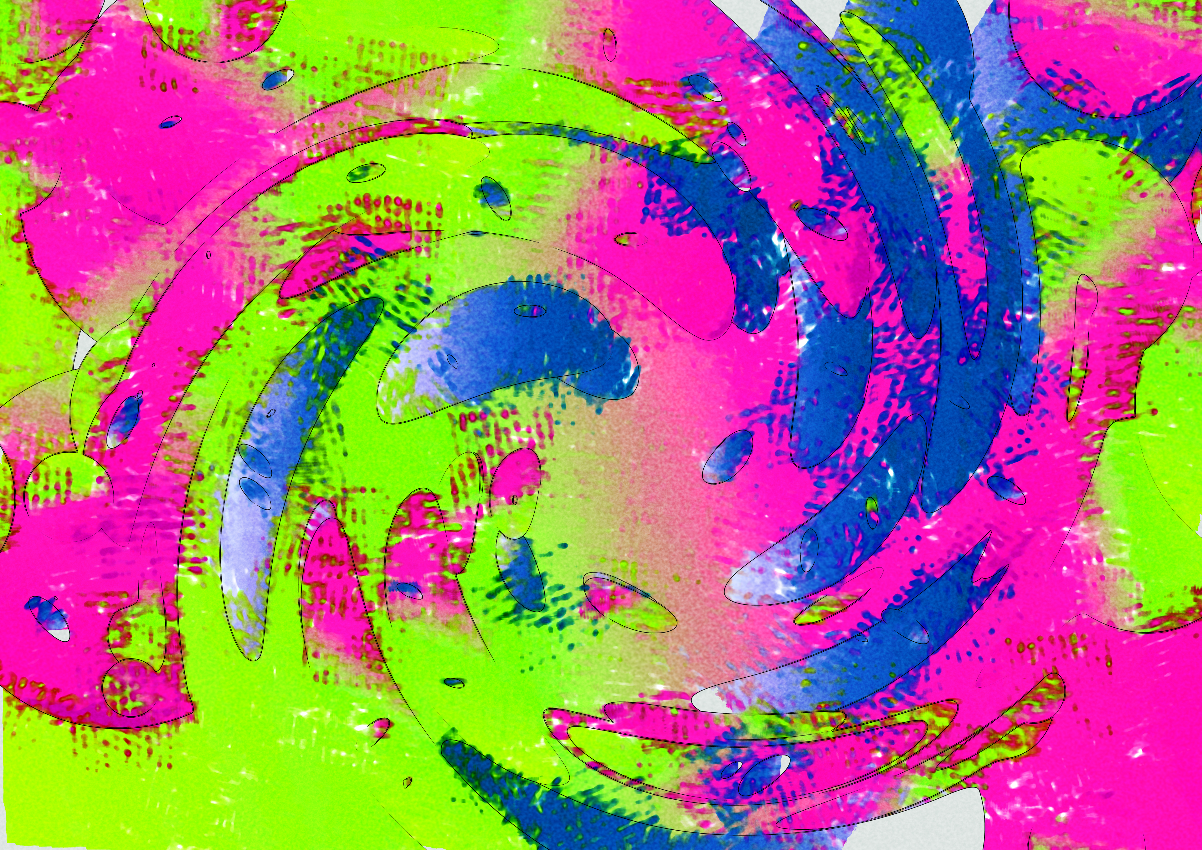 Swirling Colors Abstract