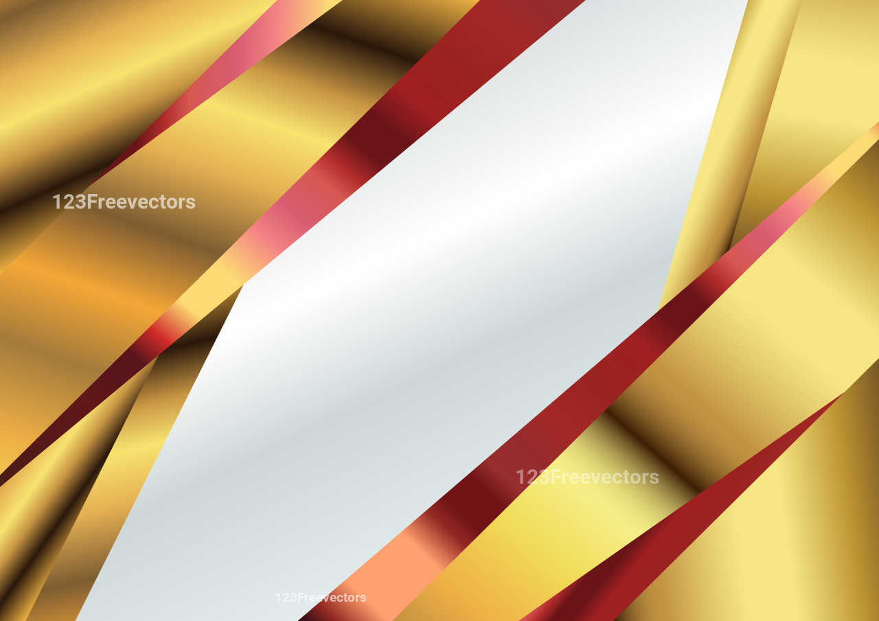 Abstract Red and Gold Background Design Template