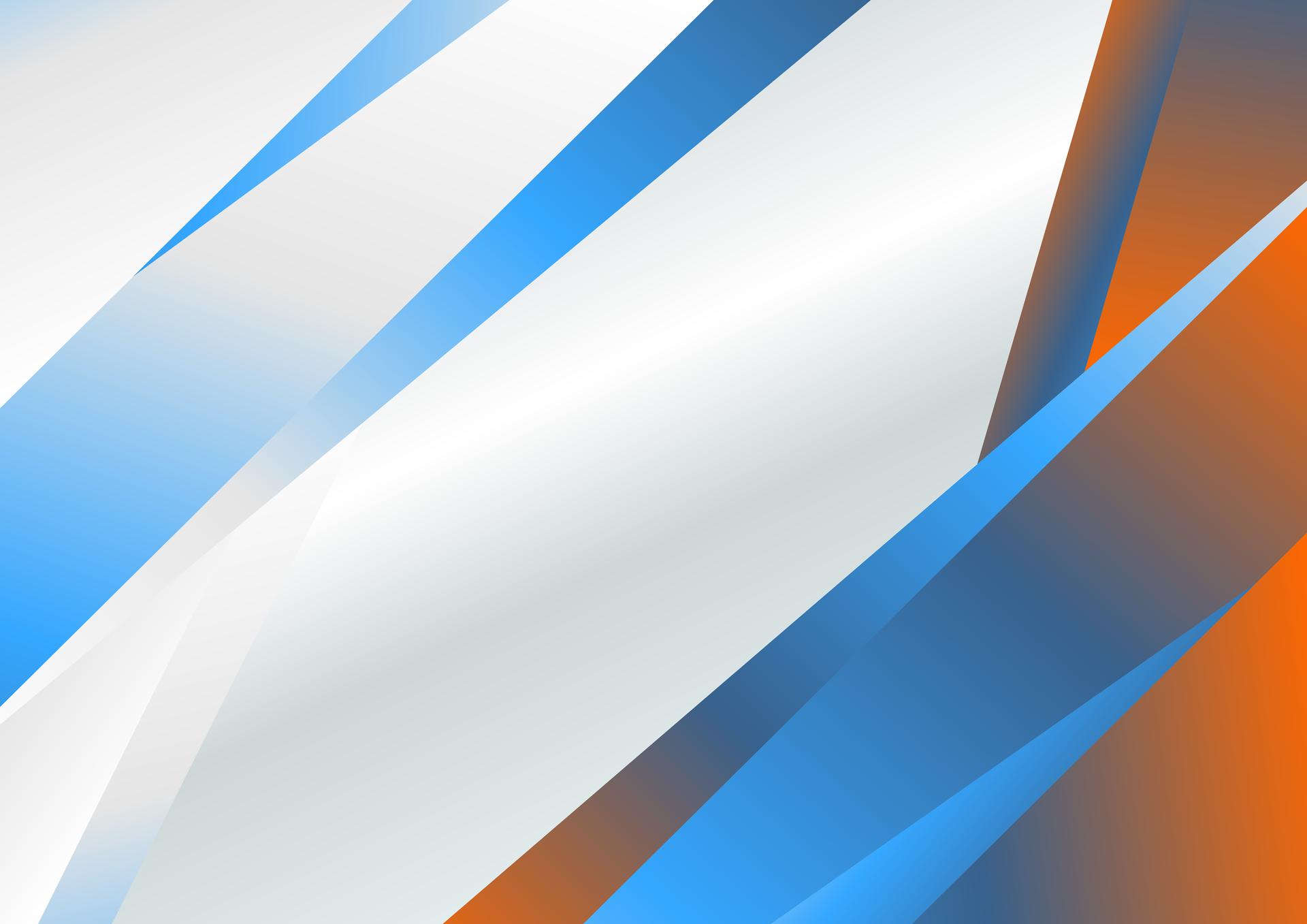 Abstract Blue Orange and White Background Template Vector Art