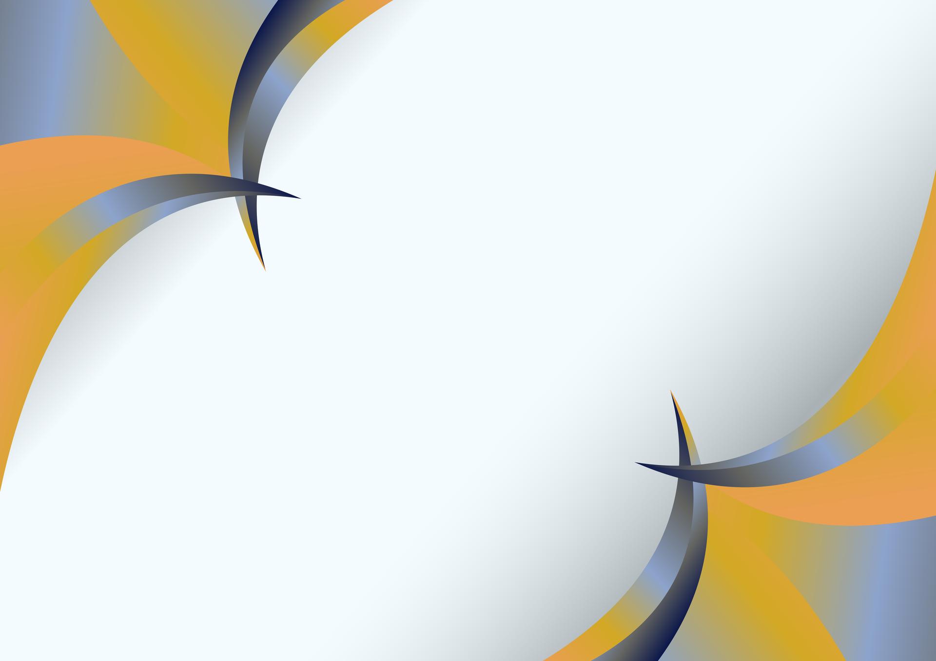 Blue and Orange Wavy Background with Space for Your Text