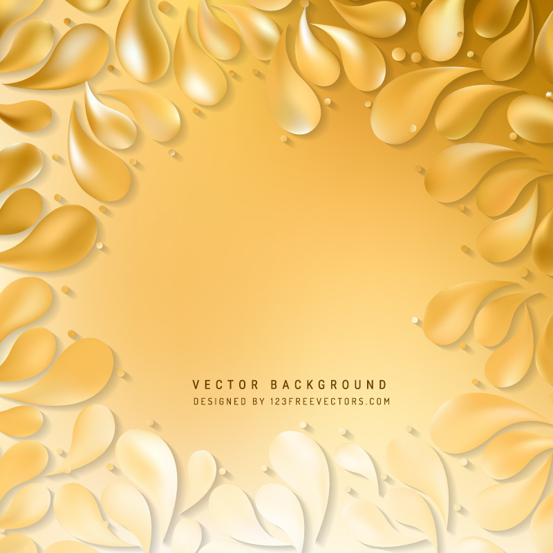 Orange Ornamental Drops Background