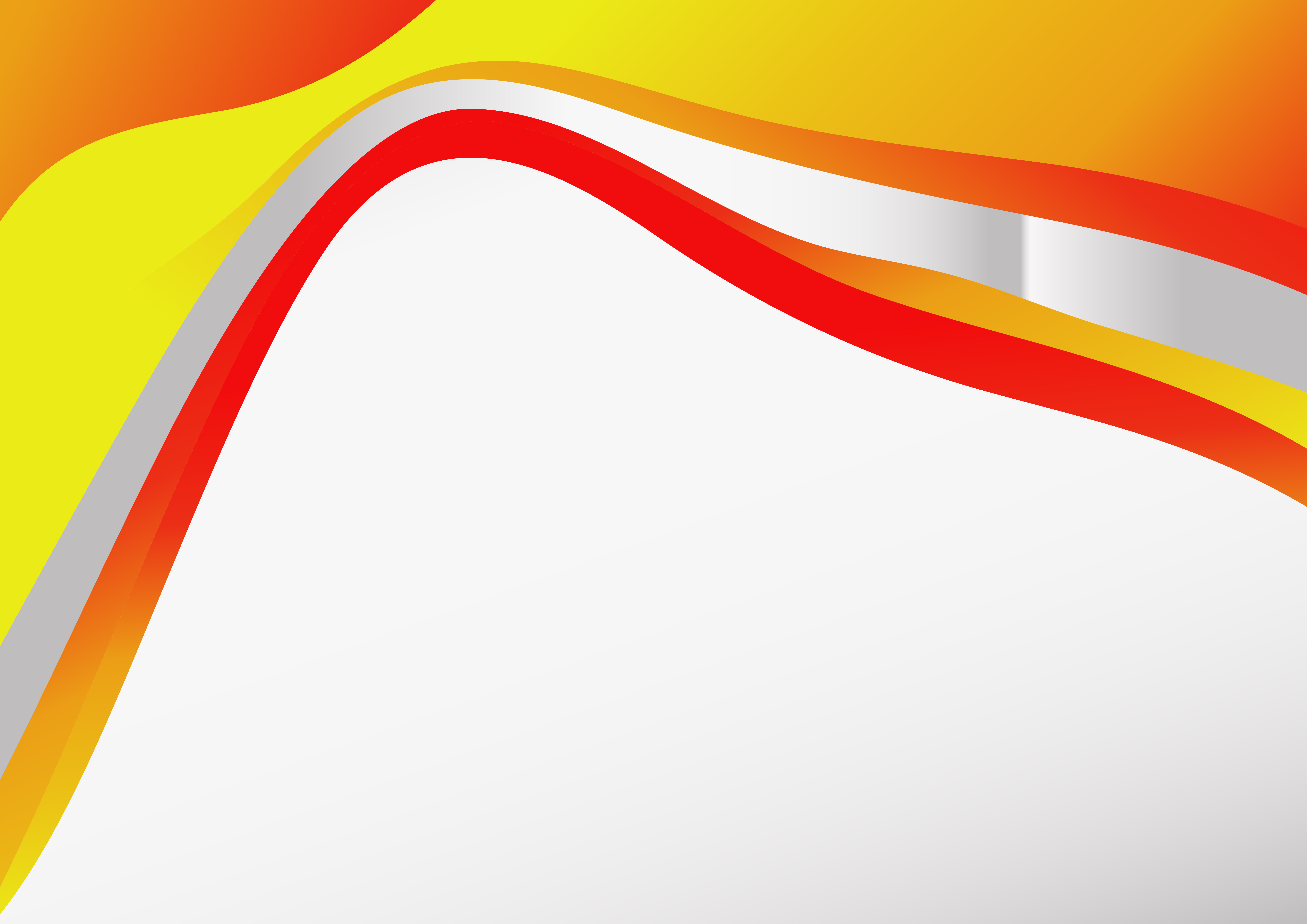 Free Red and Yellow Wave Background with Space for Your Text Vector Image