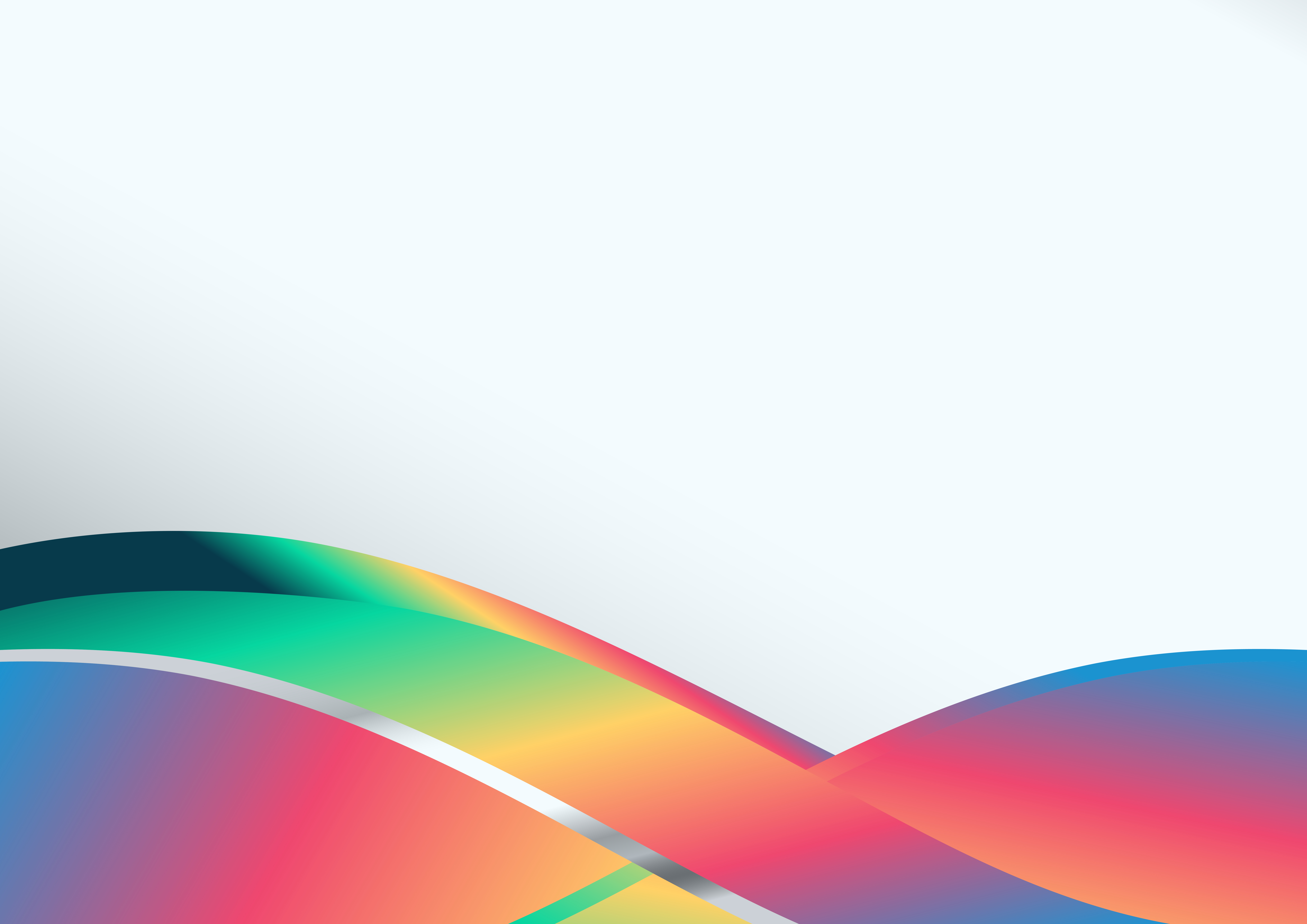 Red Green and Blue Wave Background Template with Copy Space for Your Text