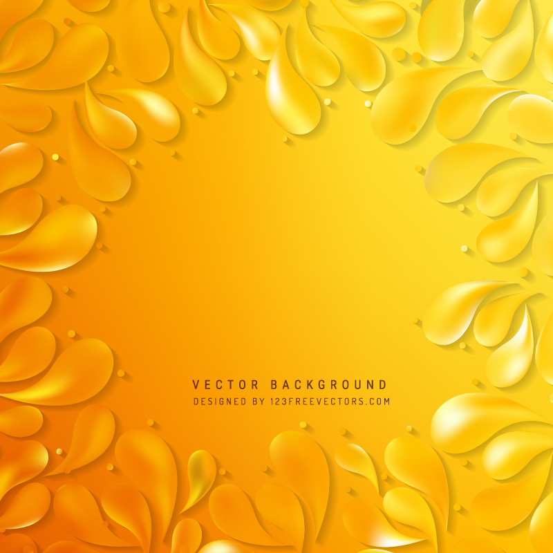 Orange Ornamental Drops Background