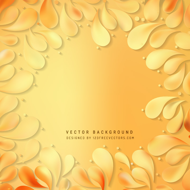 Orange Arc Drops Background Template