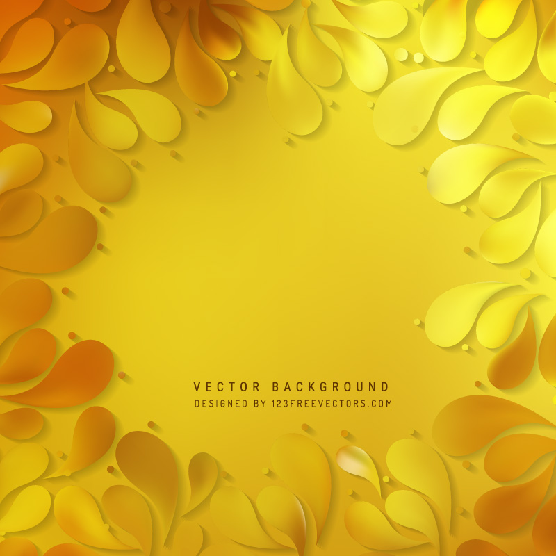 Orange Ornamental Drops Background