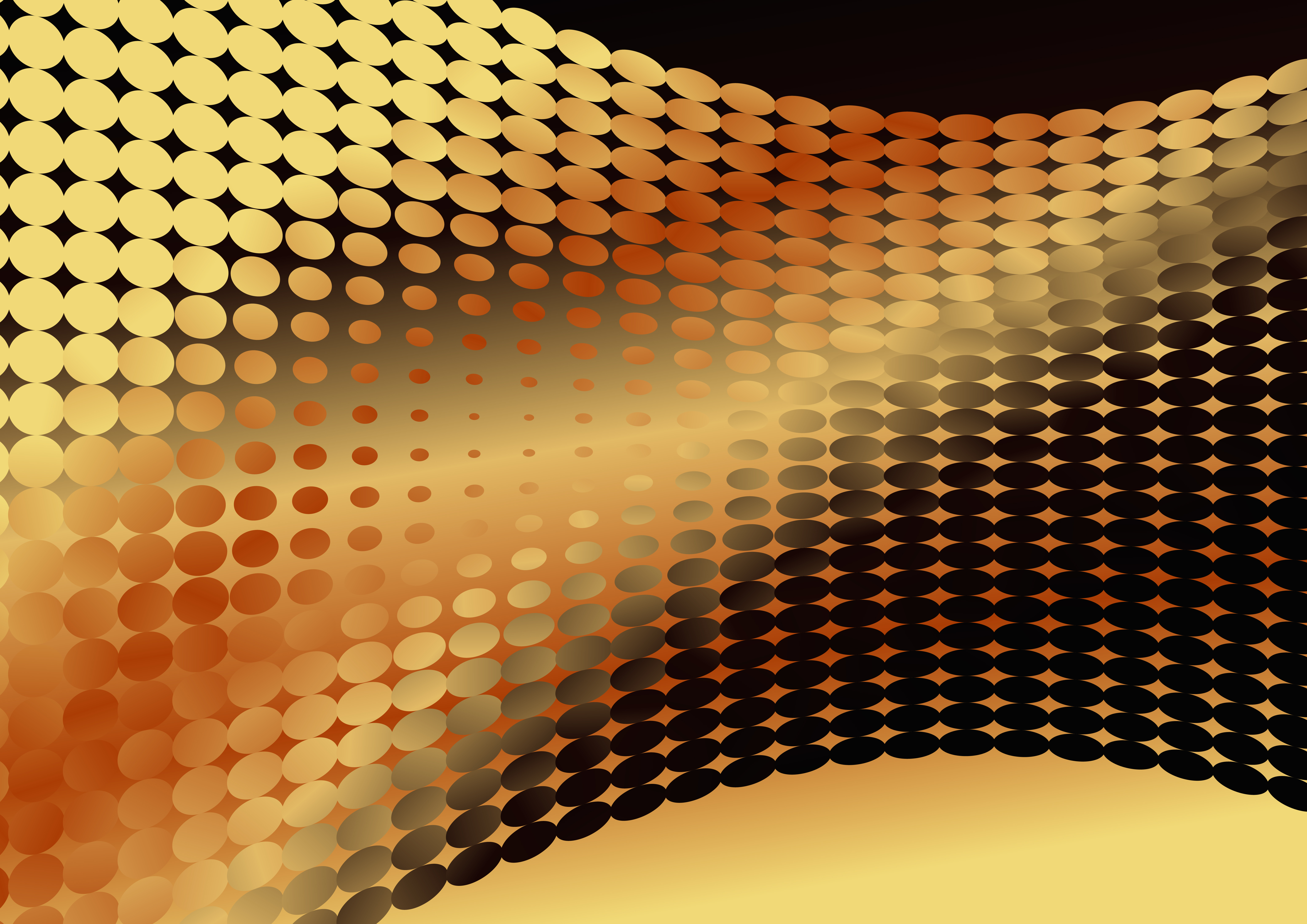 Gold Dots Abstract