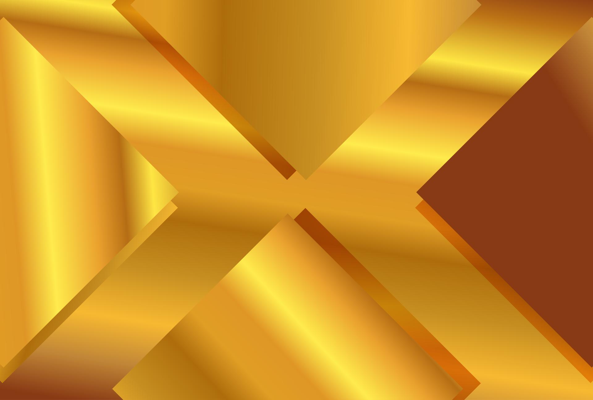 Arrow Gold and Orange Gradient Background Vector Art