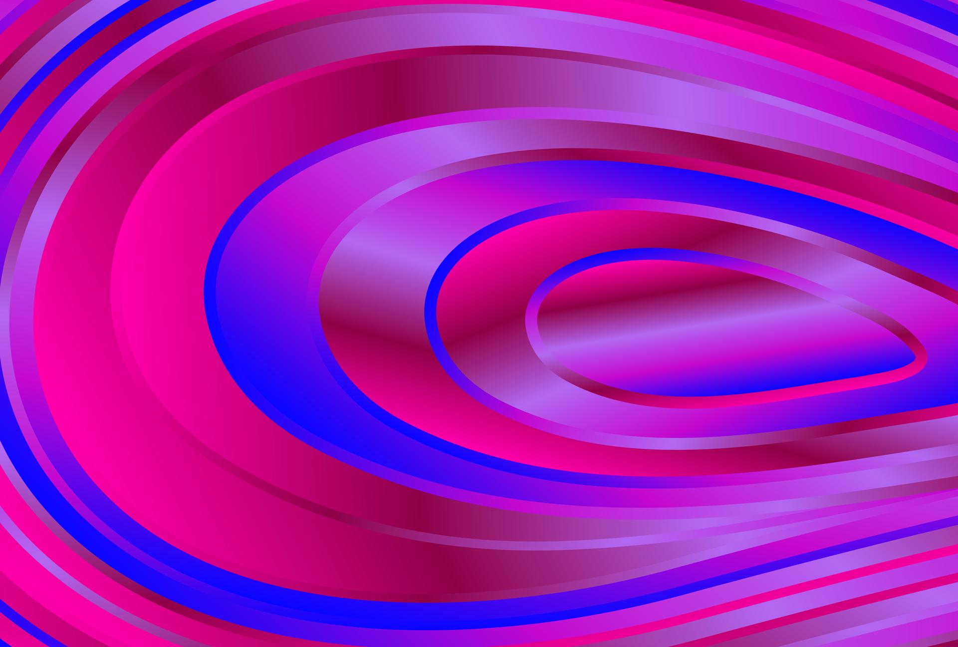 Swirling Pink and Blue Abstract