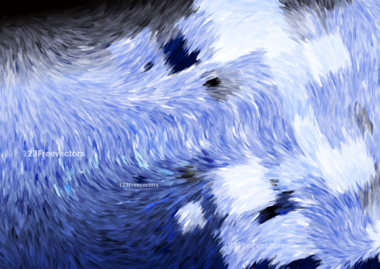 Swirling Blue and White Brushstrokes