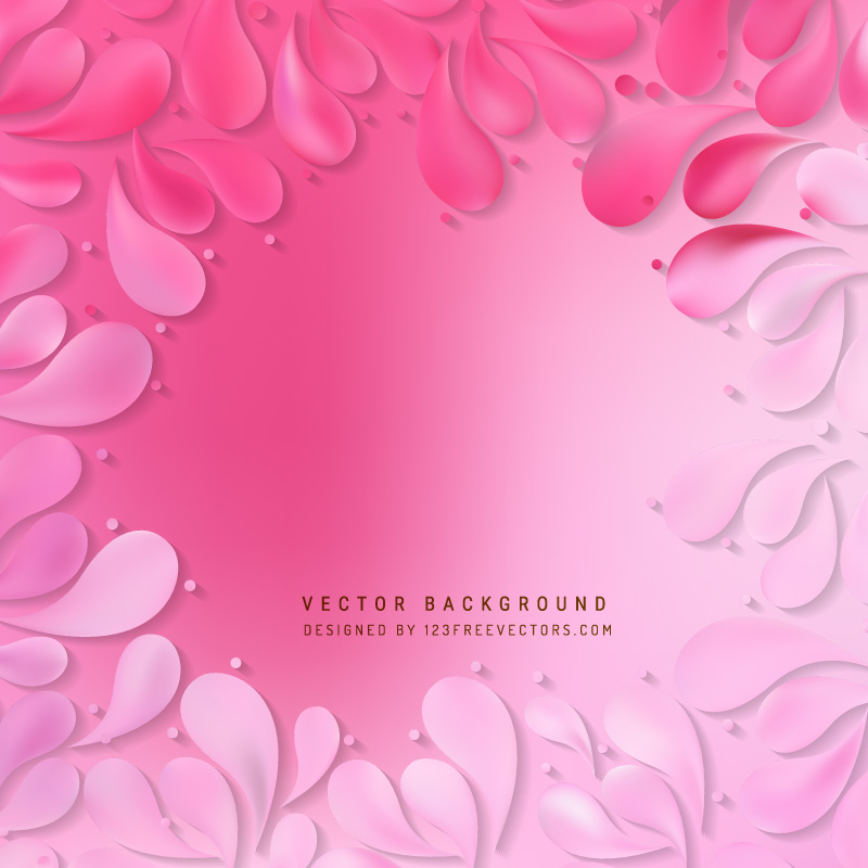 Pink Ornamental Drops Background