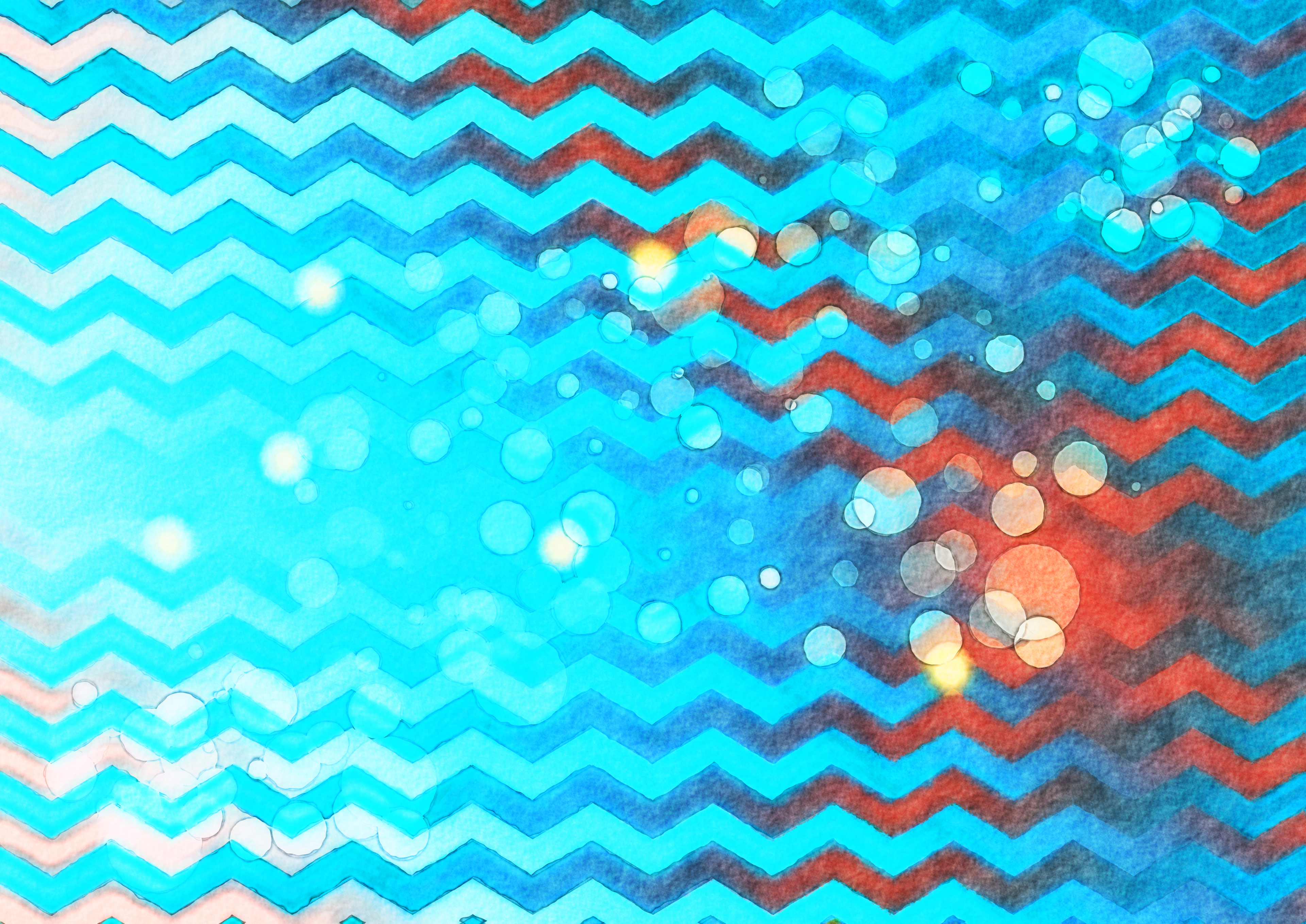 Abstract Zigzag and Bokeh