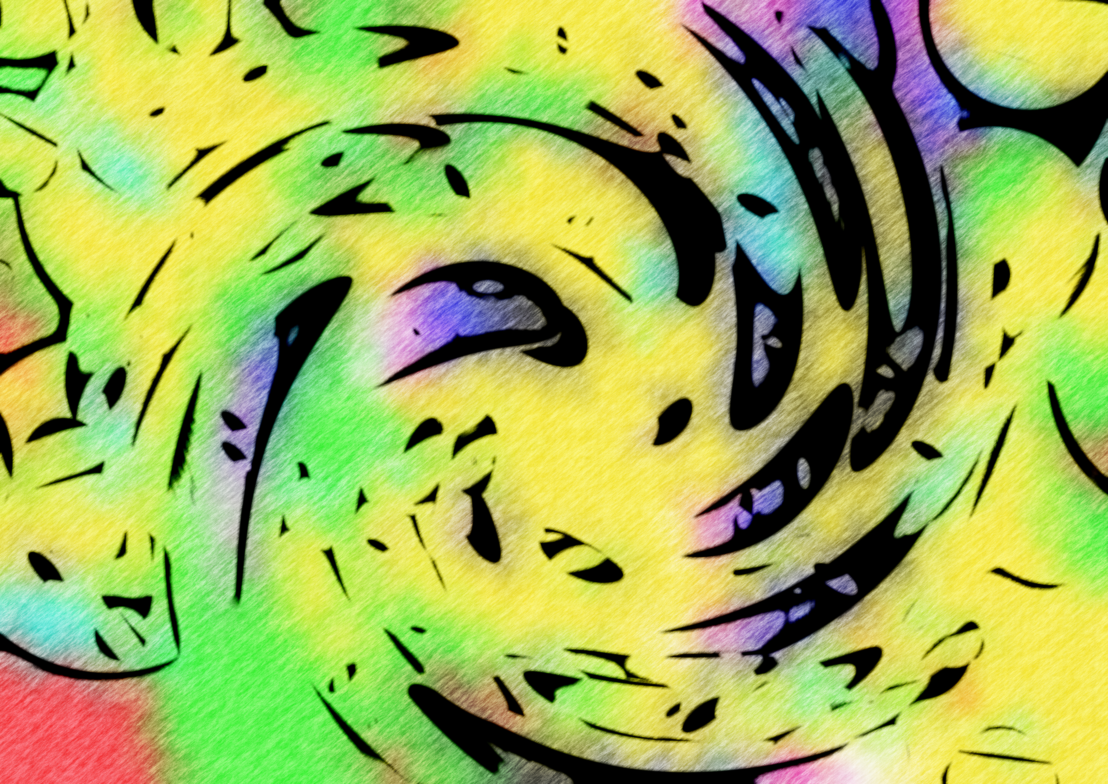 Swirling Abstract Composition