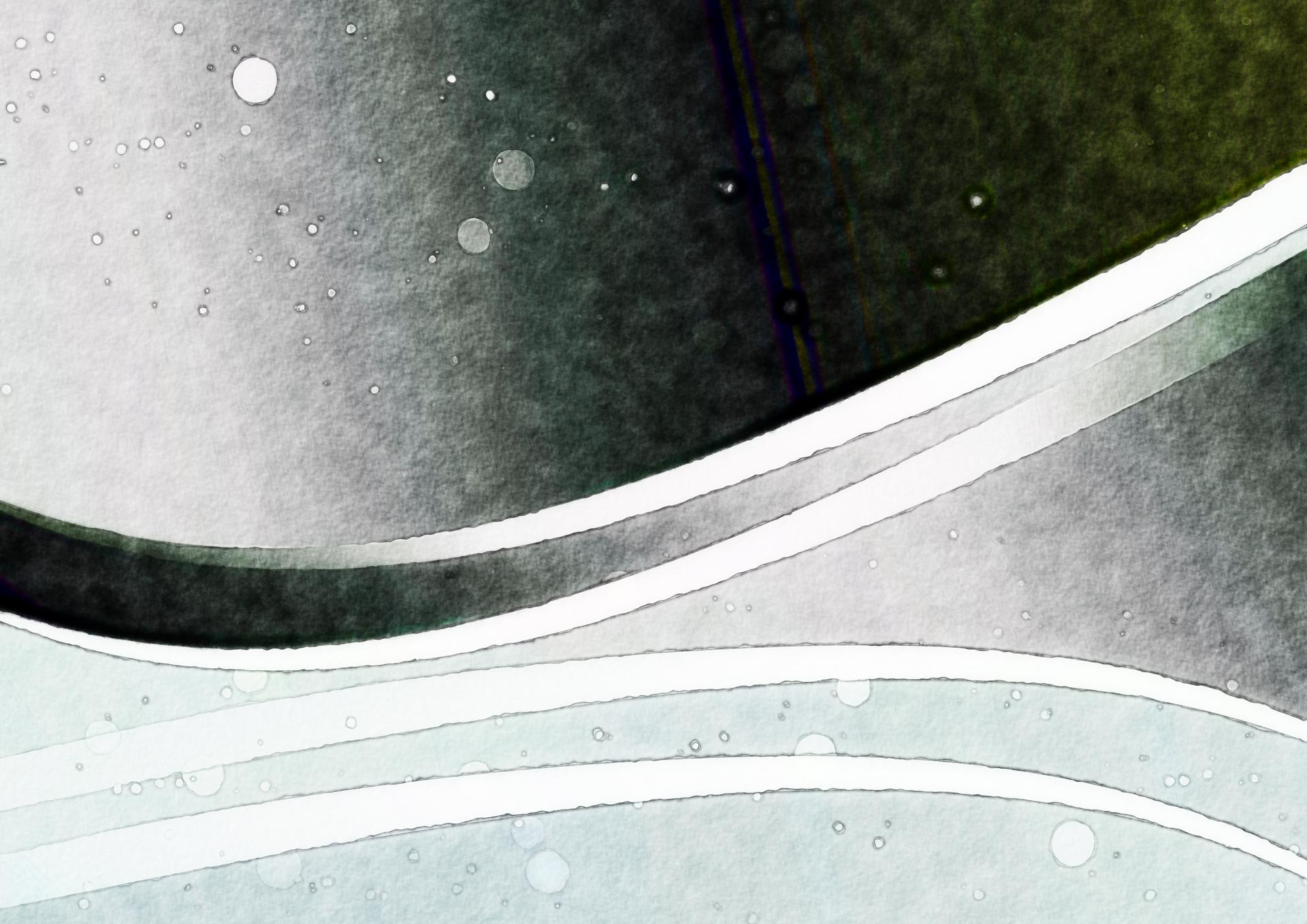 Abstract Watercolor Curves