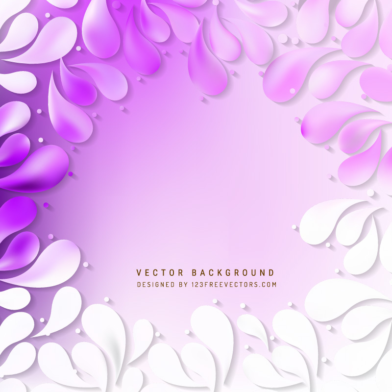 Purple Ornamental Drops Background