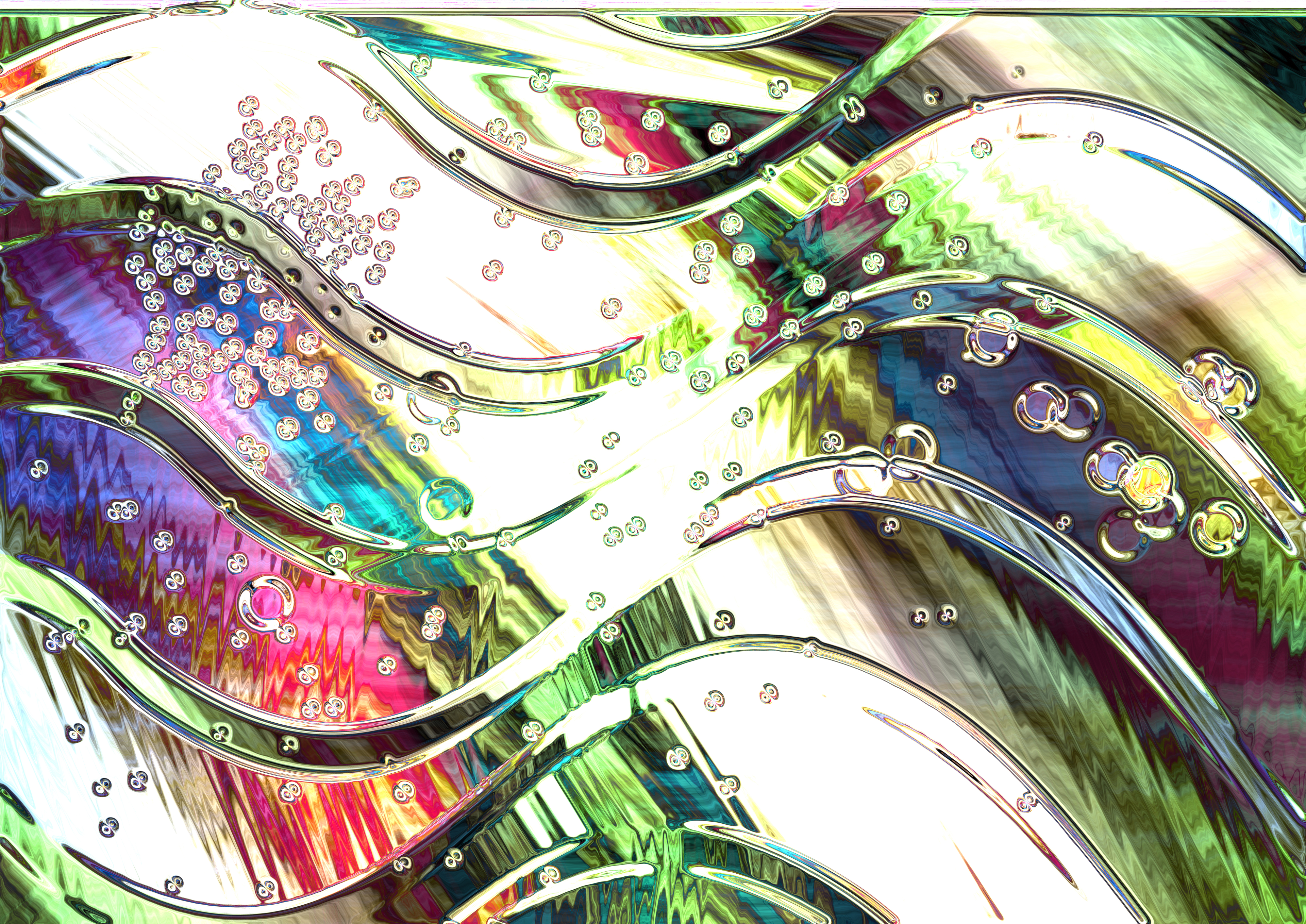 Abstract Wavy Composition