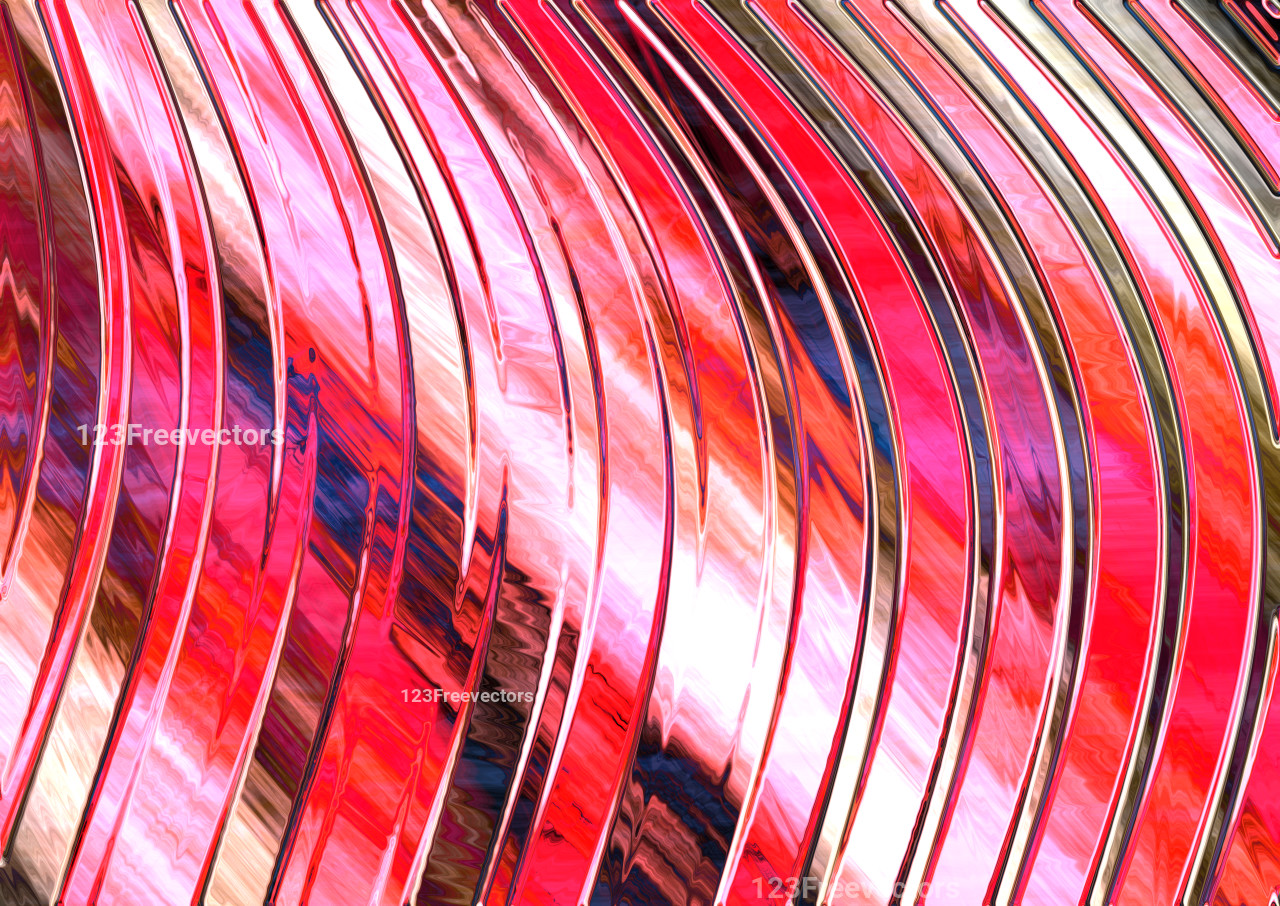 Abstract Red Wavy Lines