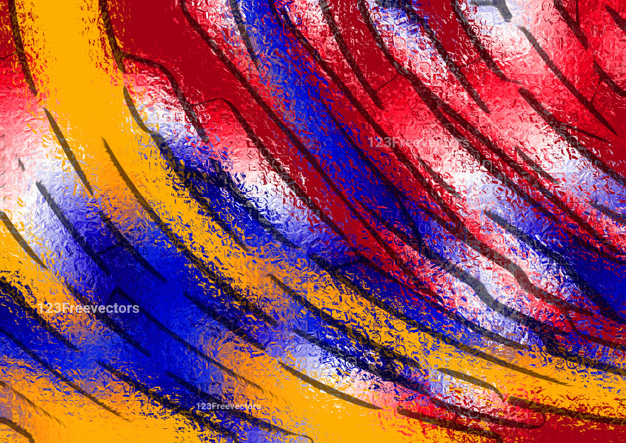 Red Orange and Blue Abstract Texture Background