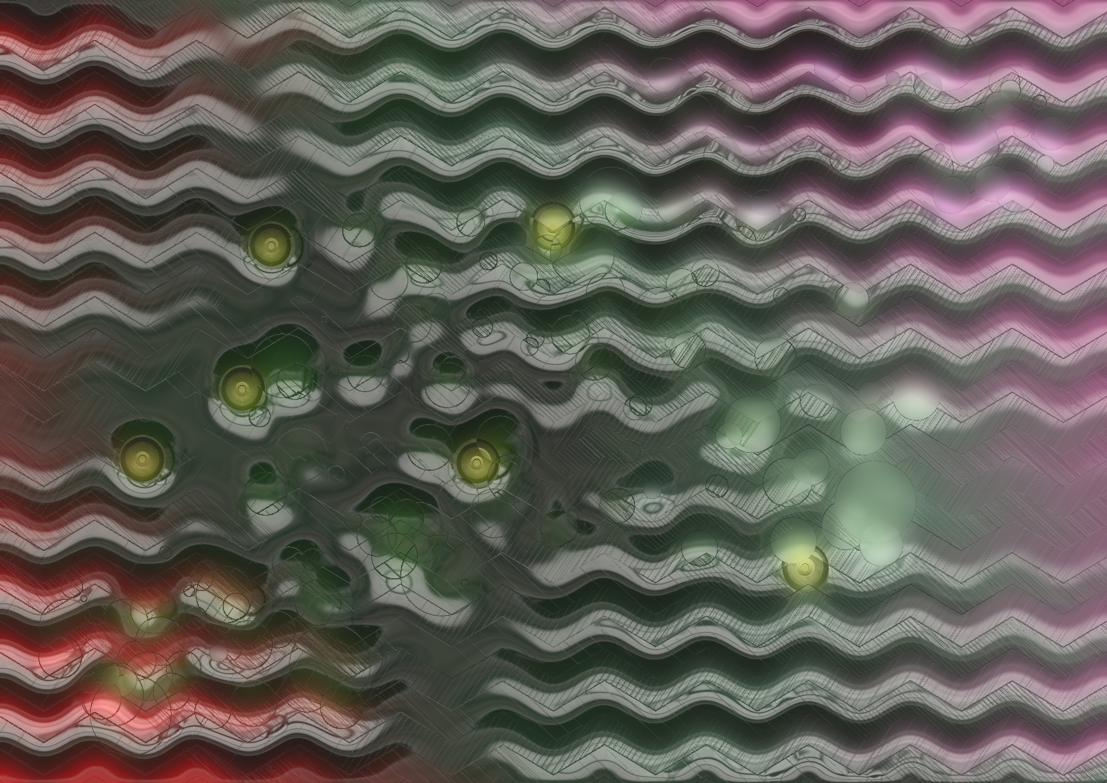Wavy Abstract Composition