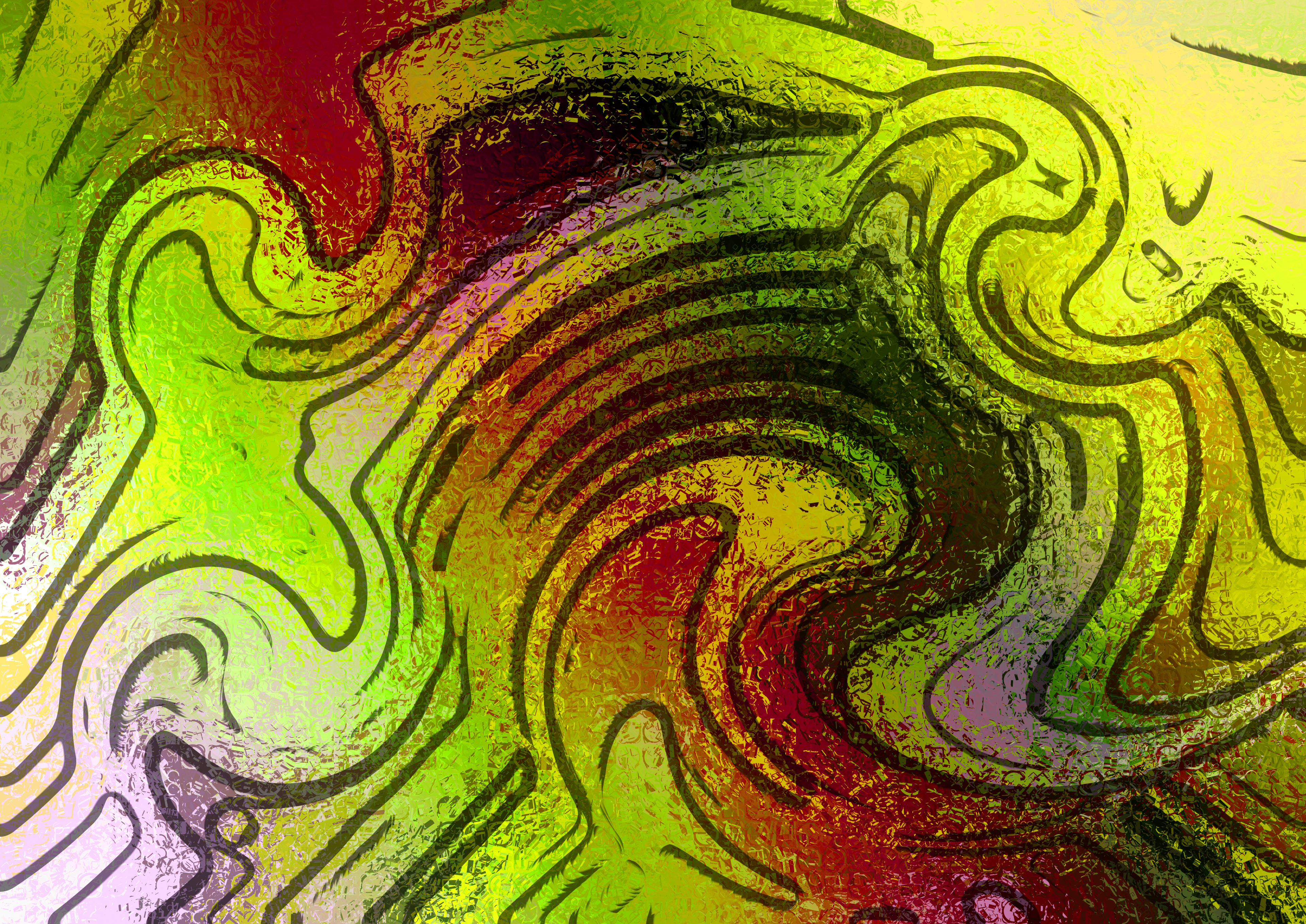 Swirling Abstract Composition