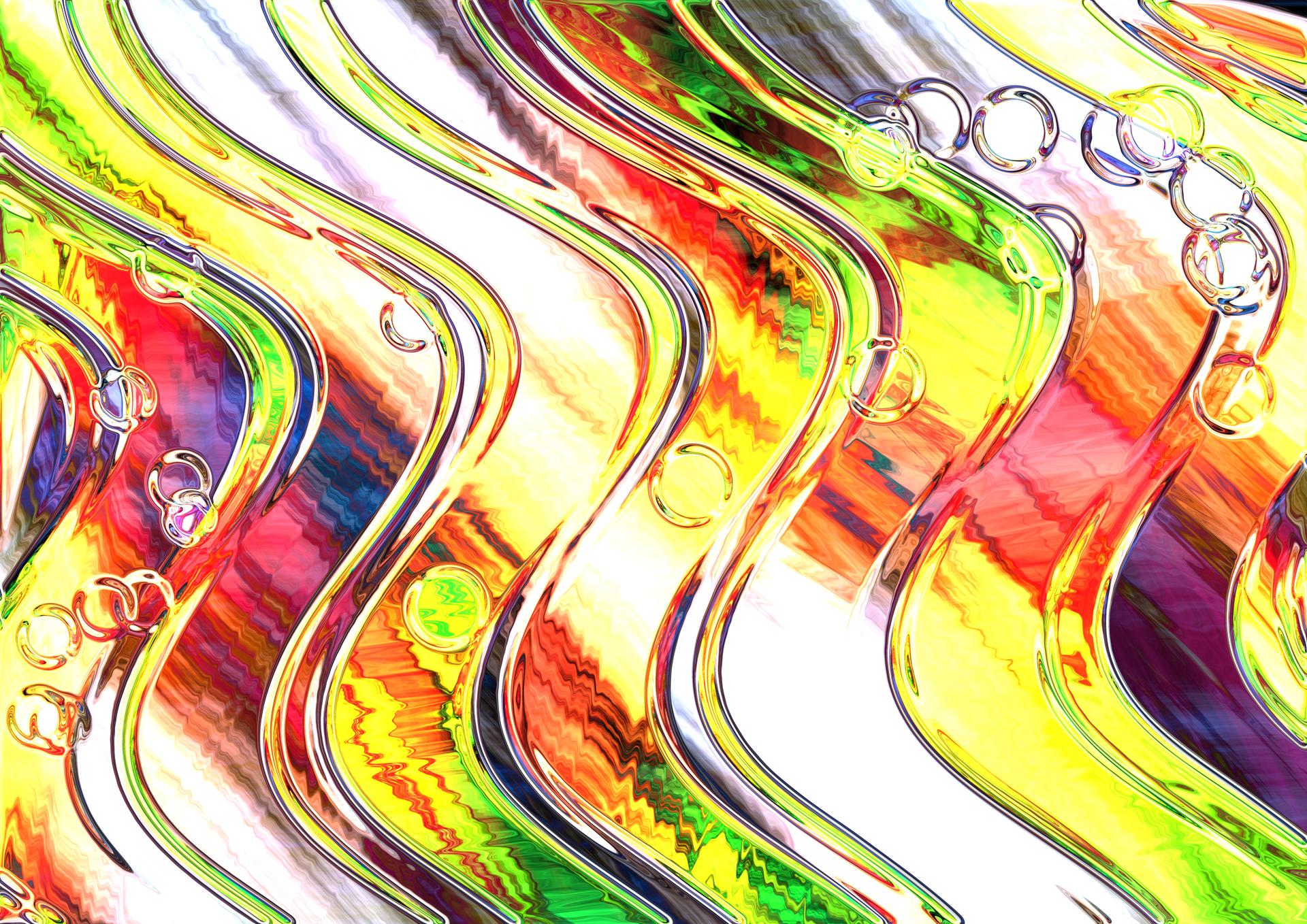 Wavy Abstract Composition
