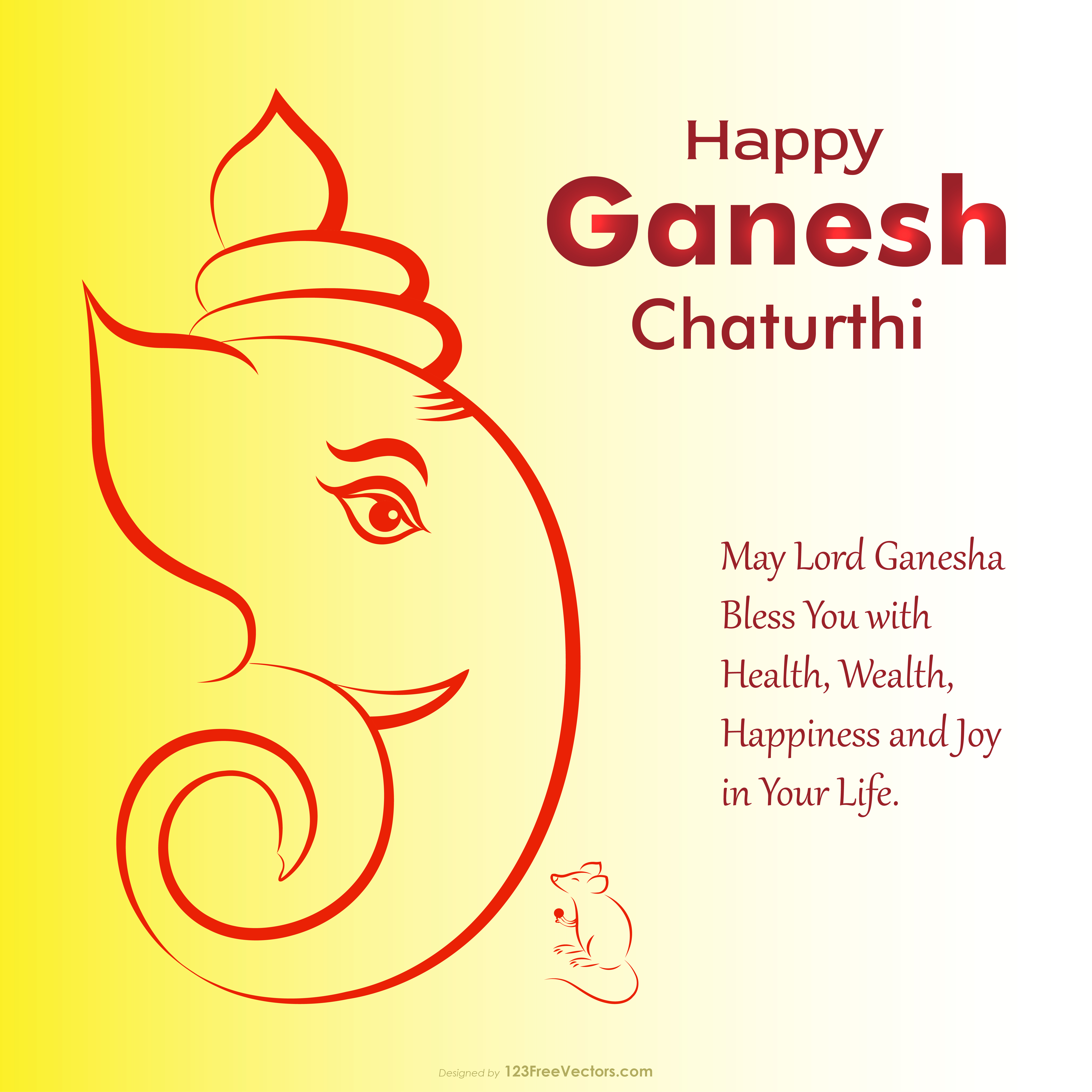 Free Happy Ganesh Chaturthi Background Image
