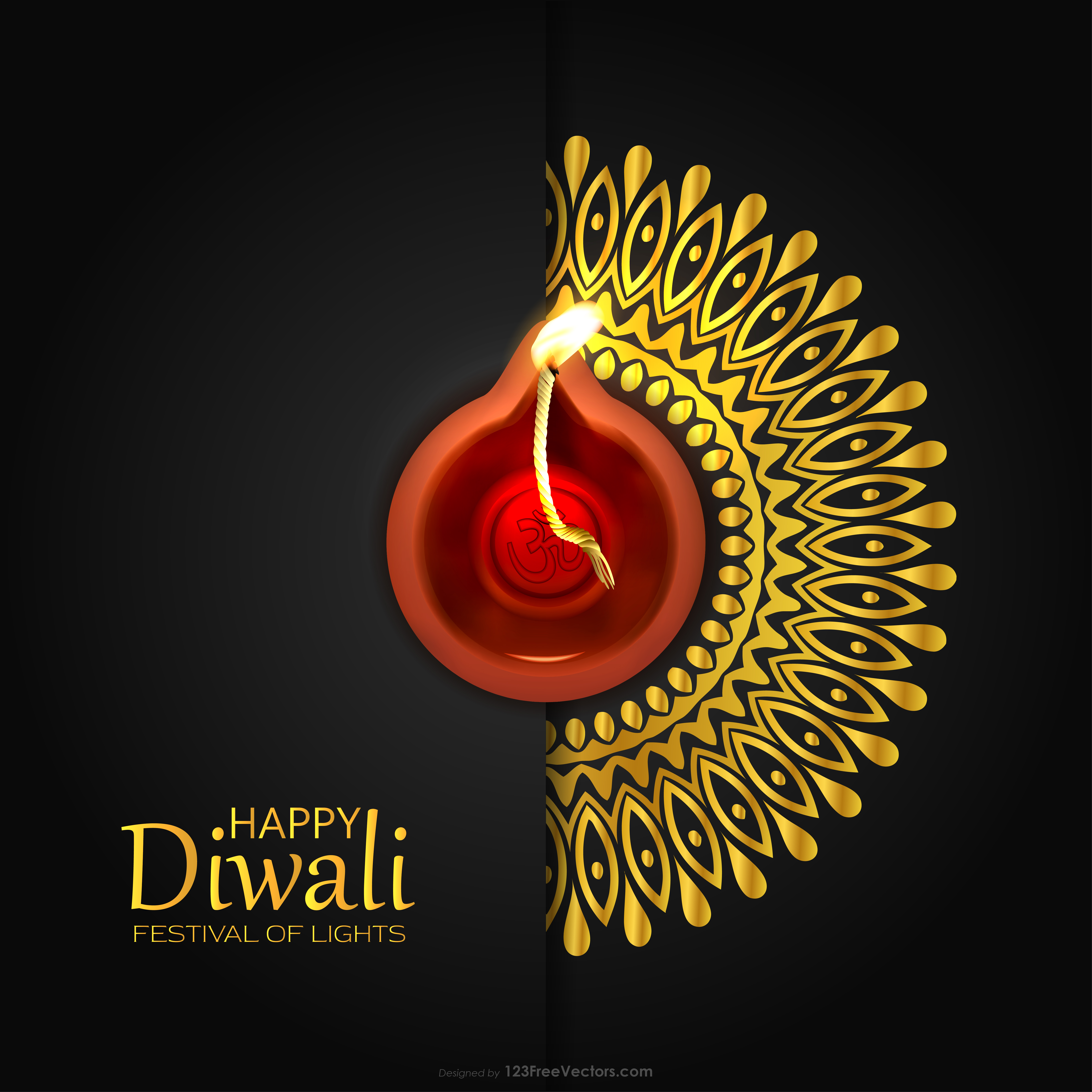 Free Diwali Background Design