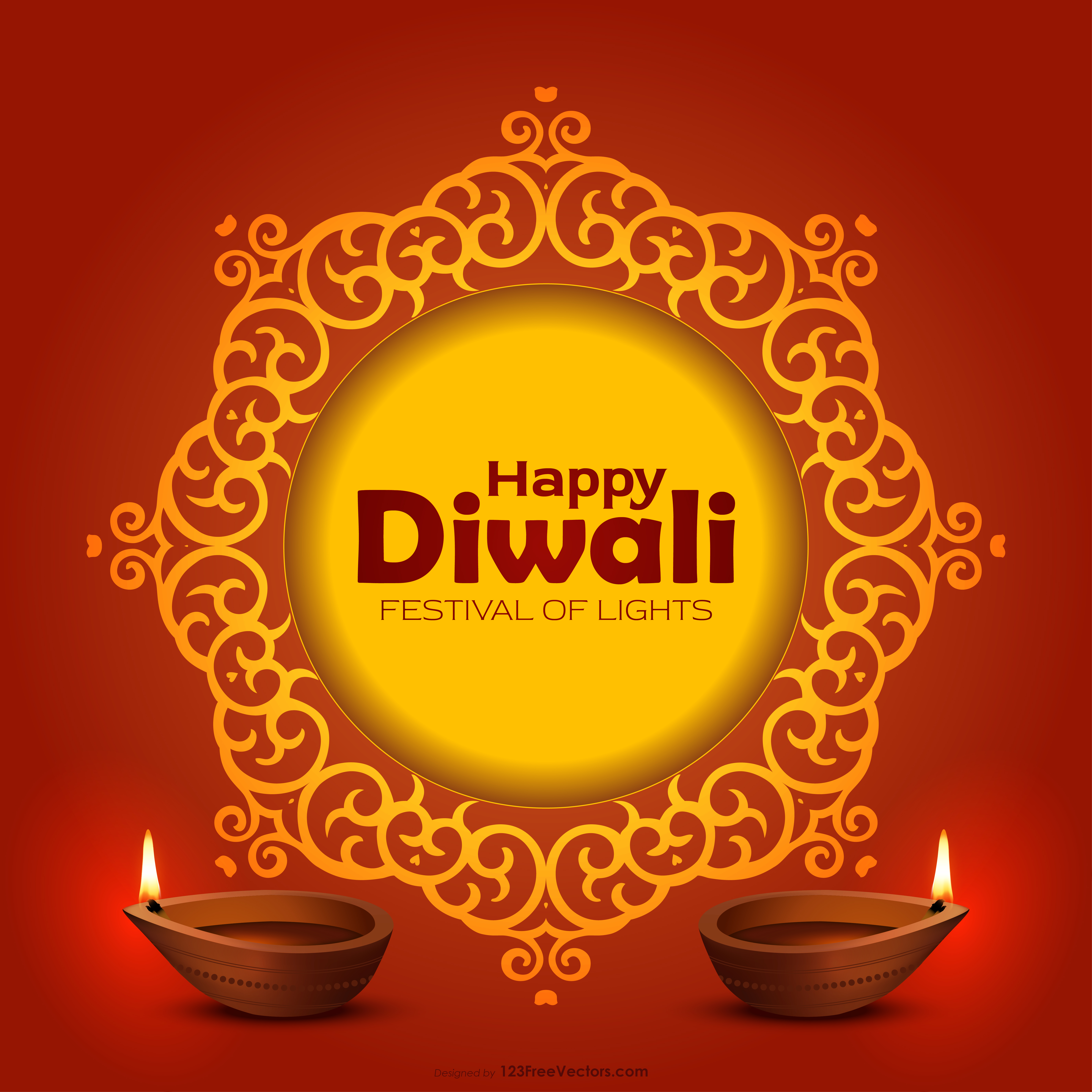 Free Diwali Background Vector