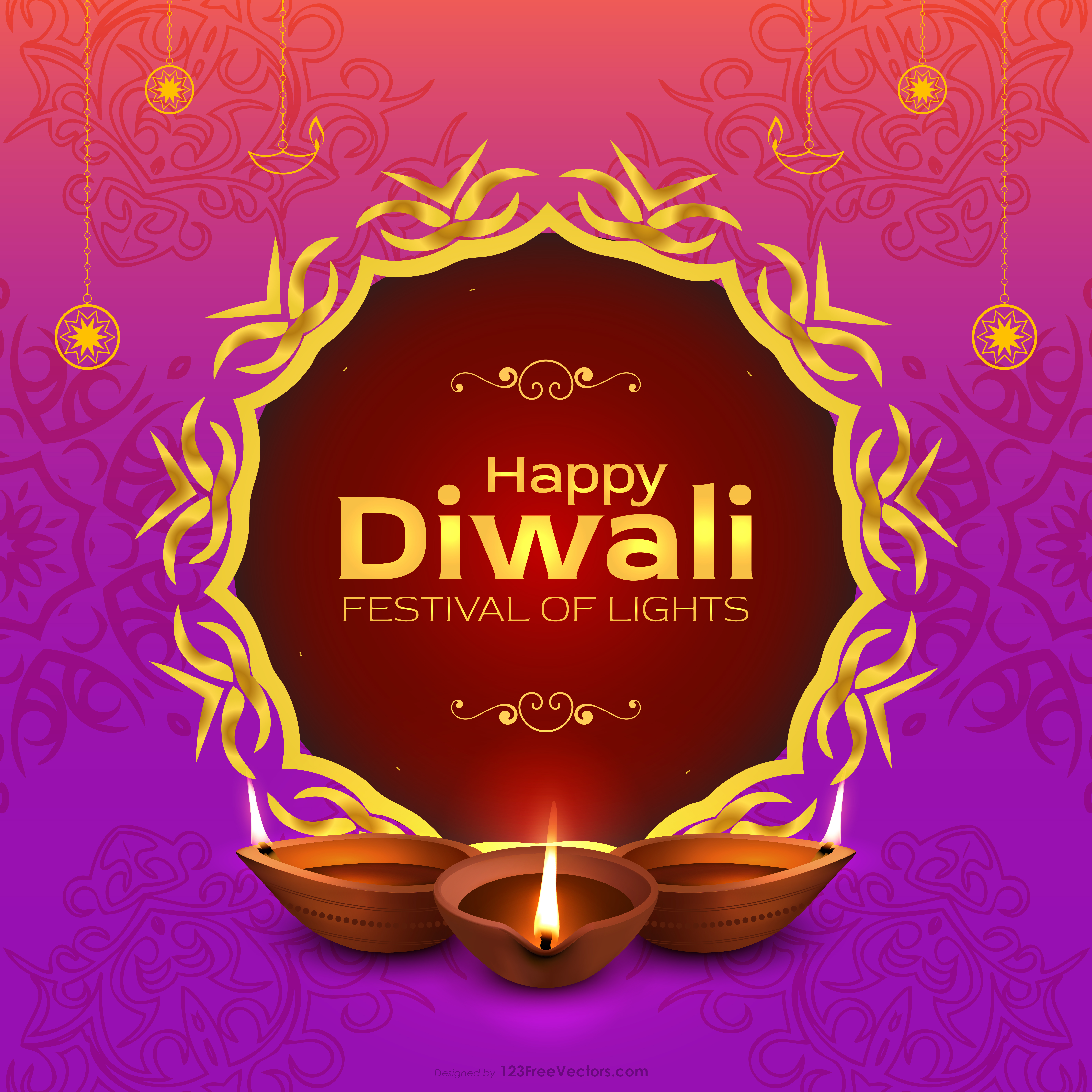 Free Happy Diwali Background