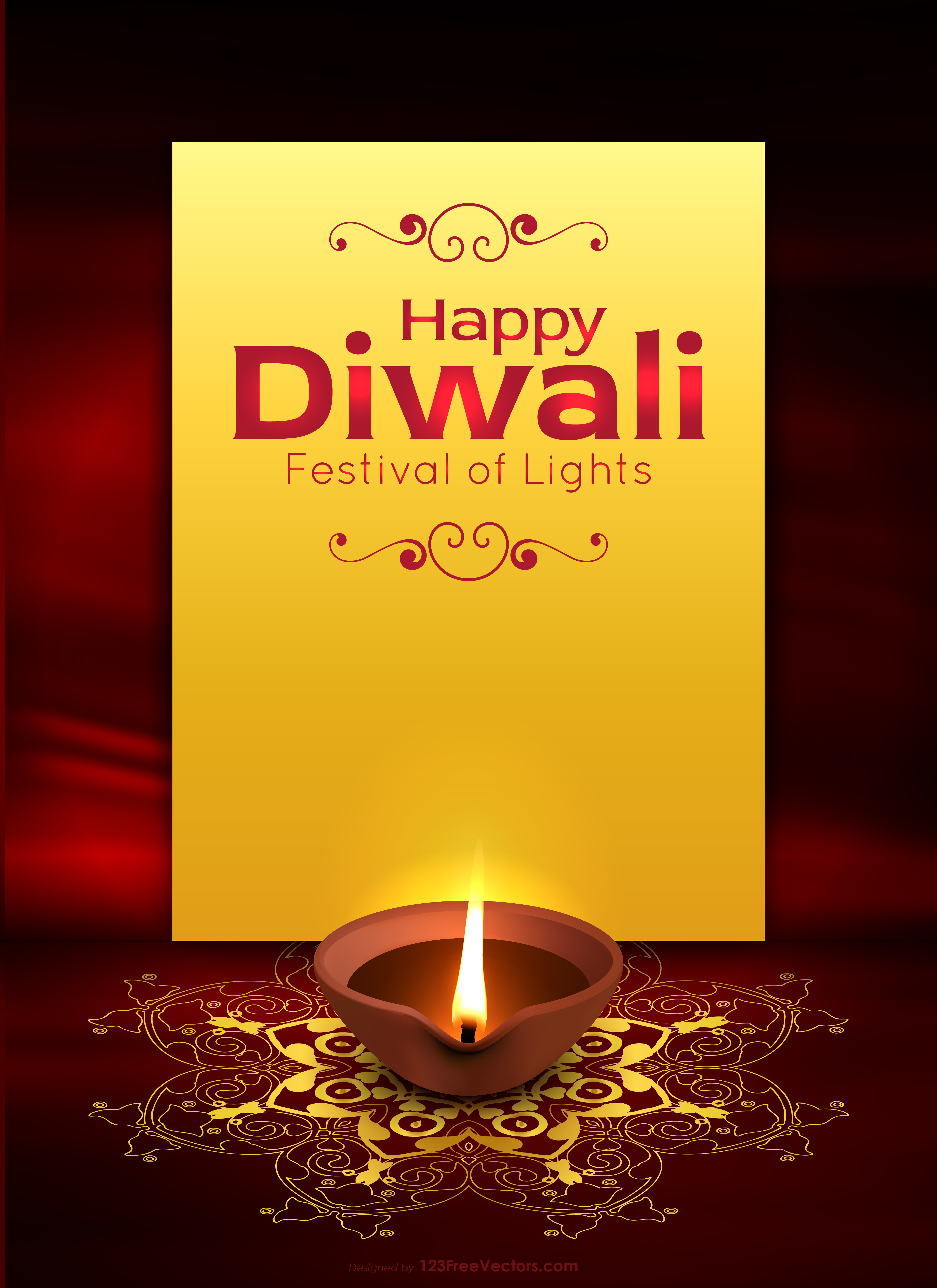 Free Diwali Background Template