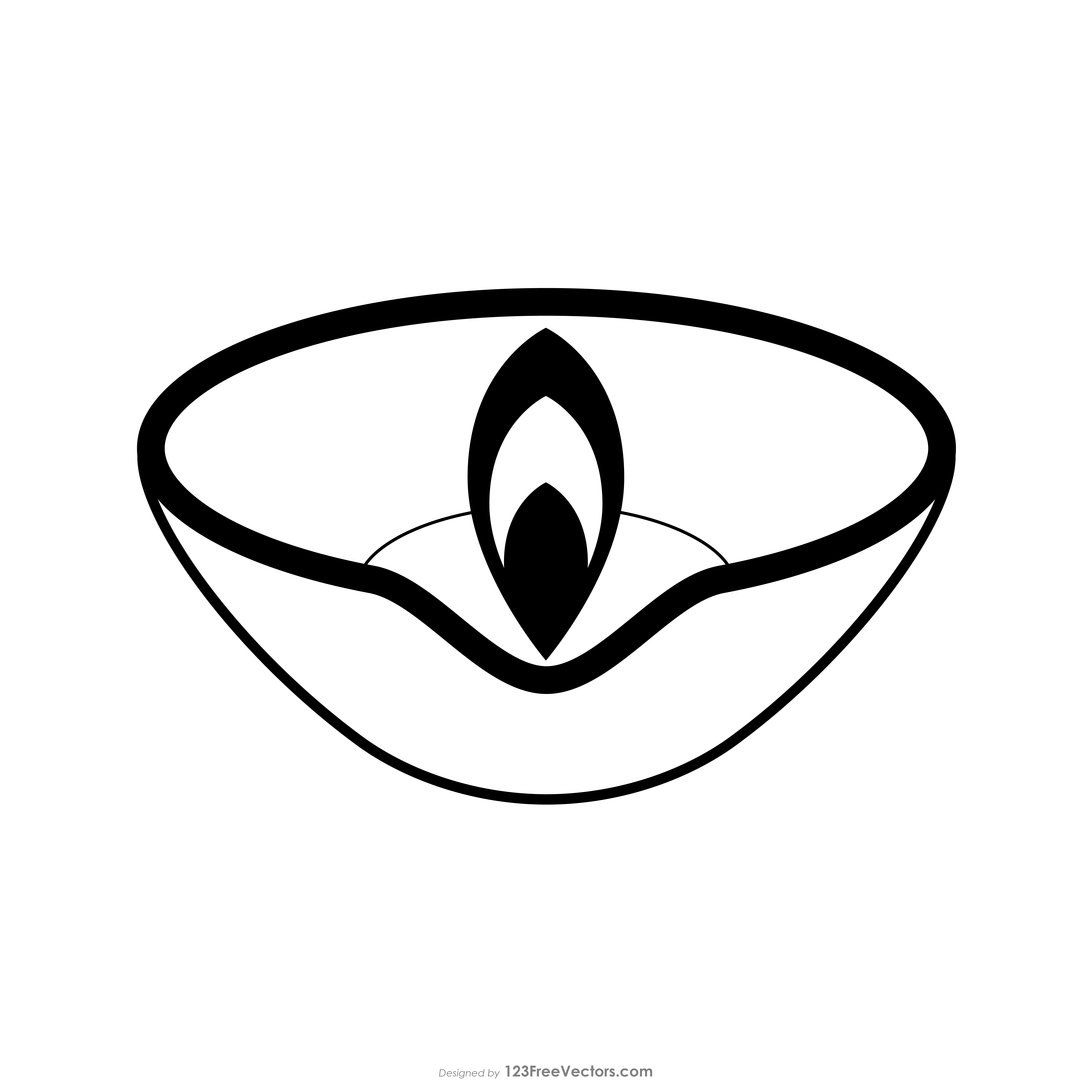 Free Download Black Diya Clip Art, image size:5556x5556