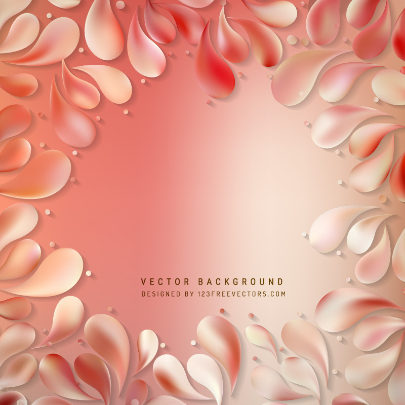 Abstract Light Red Arc Drops Background Template
