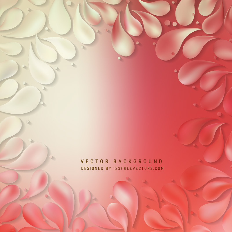 Light Red Ornamental Drops Background