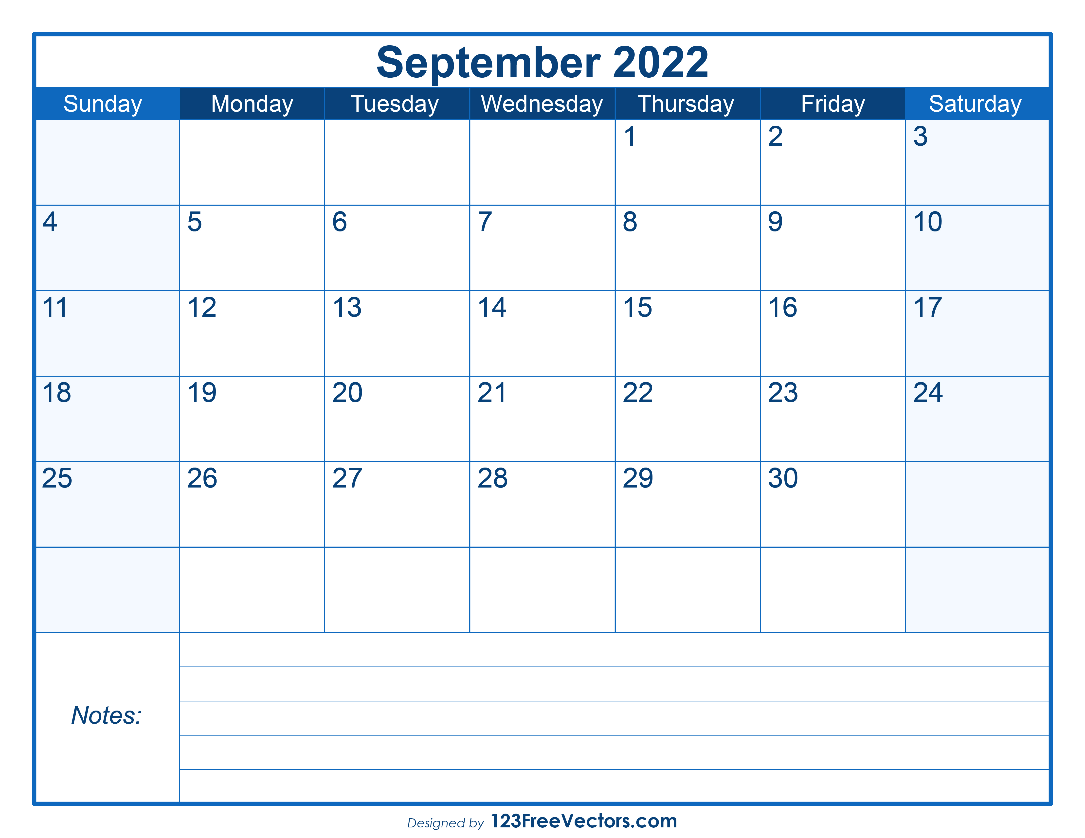 free blank printable september calendar 2022