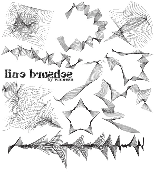Vector Wave Lines Shapes