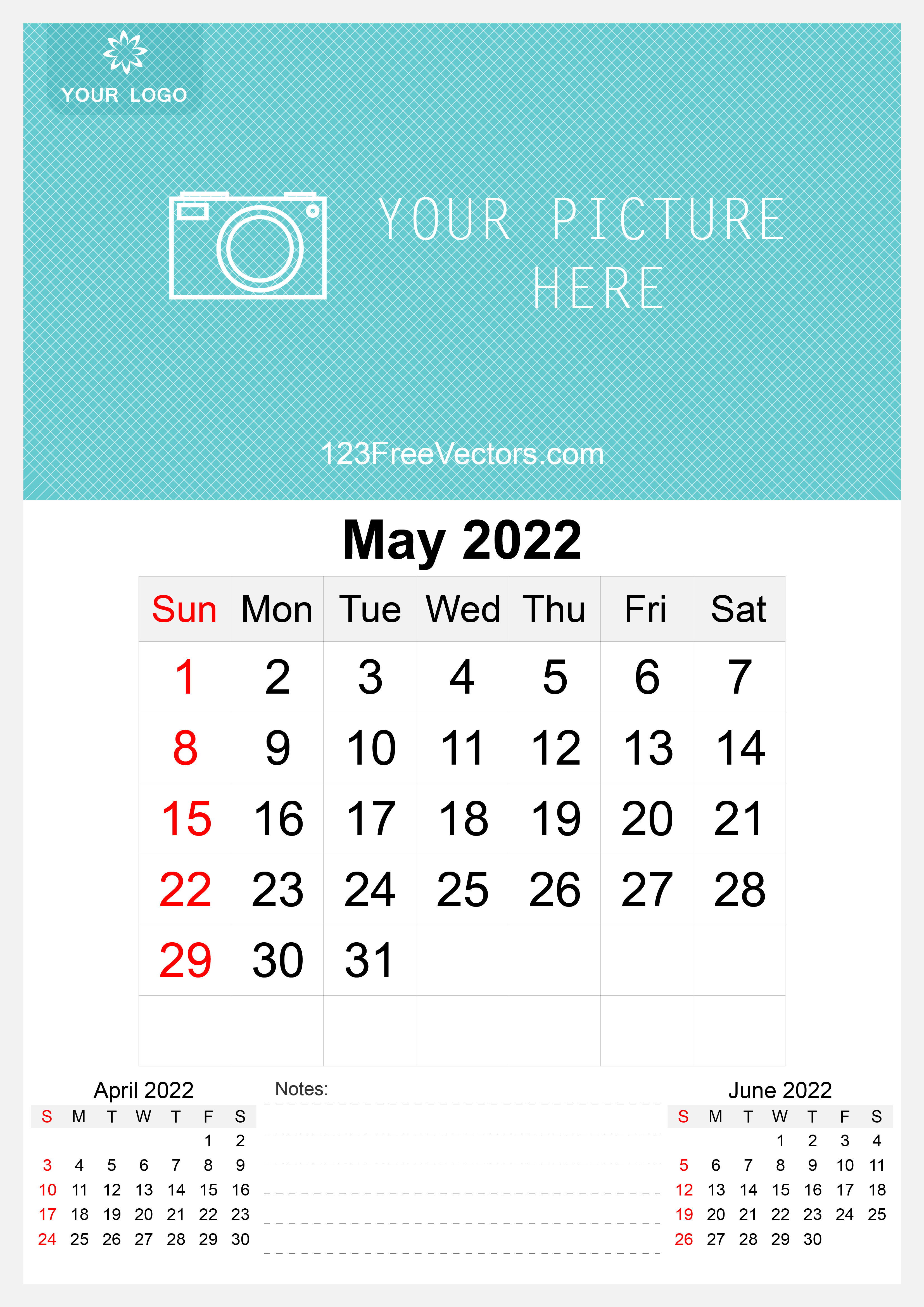 Free Wall Calendar 2022 Free 2022 May Wall Calendar Template Free