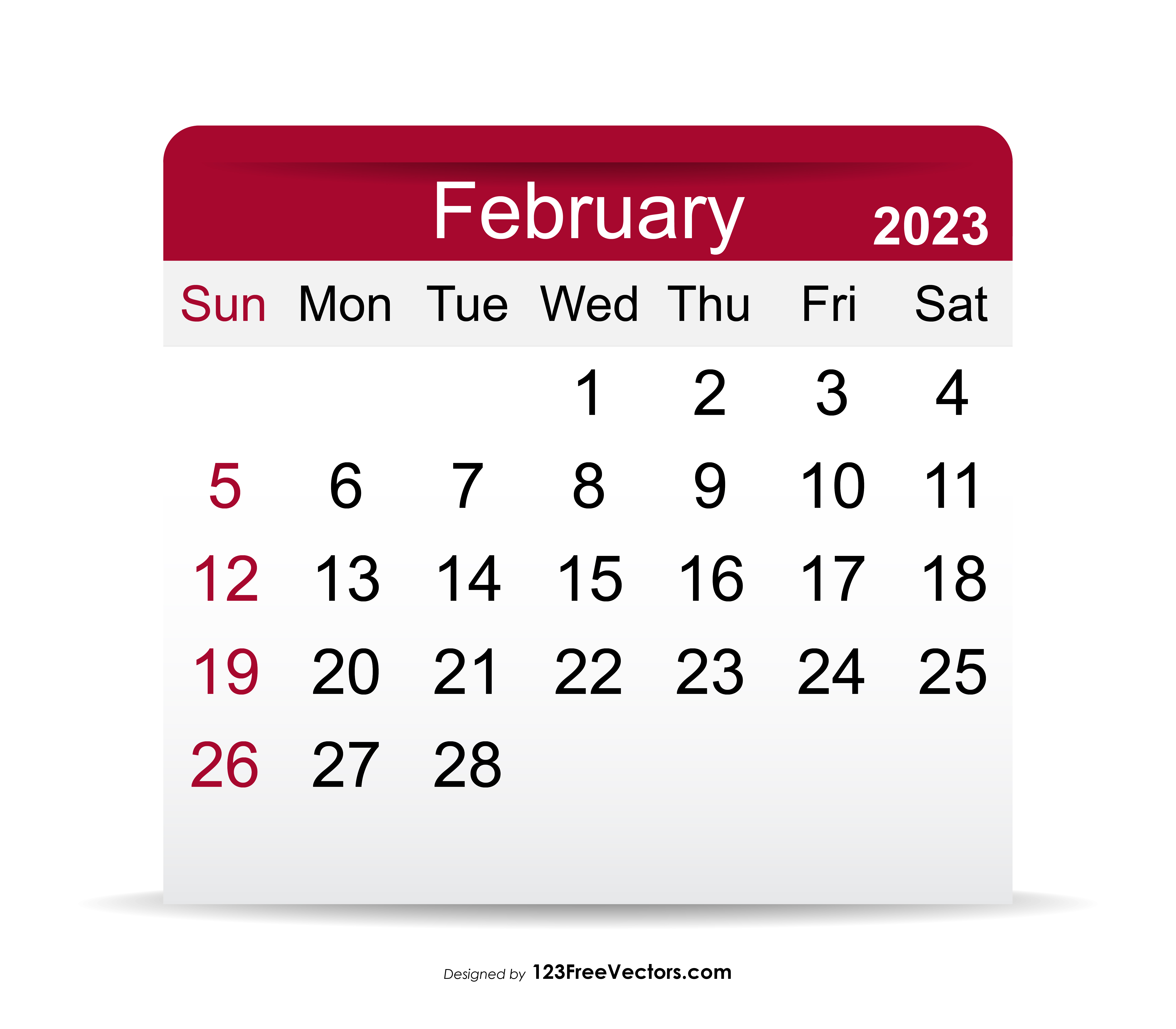 2023 February Calendar