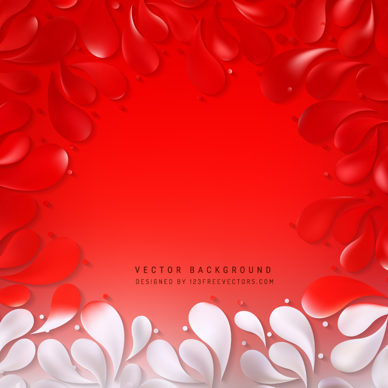 Red Ornamental Drops Background