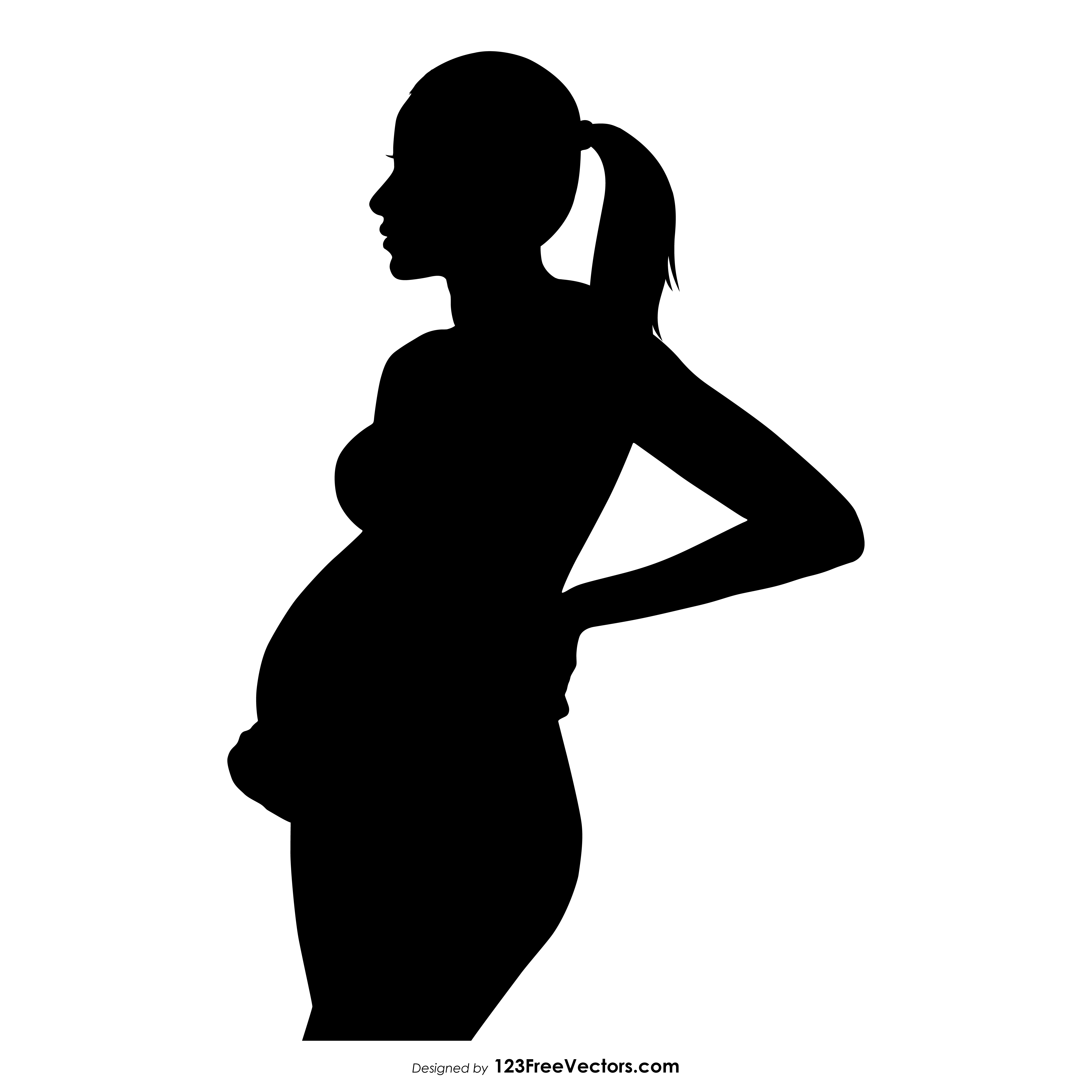 Free Pregnant Woman Silhouette