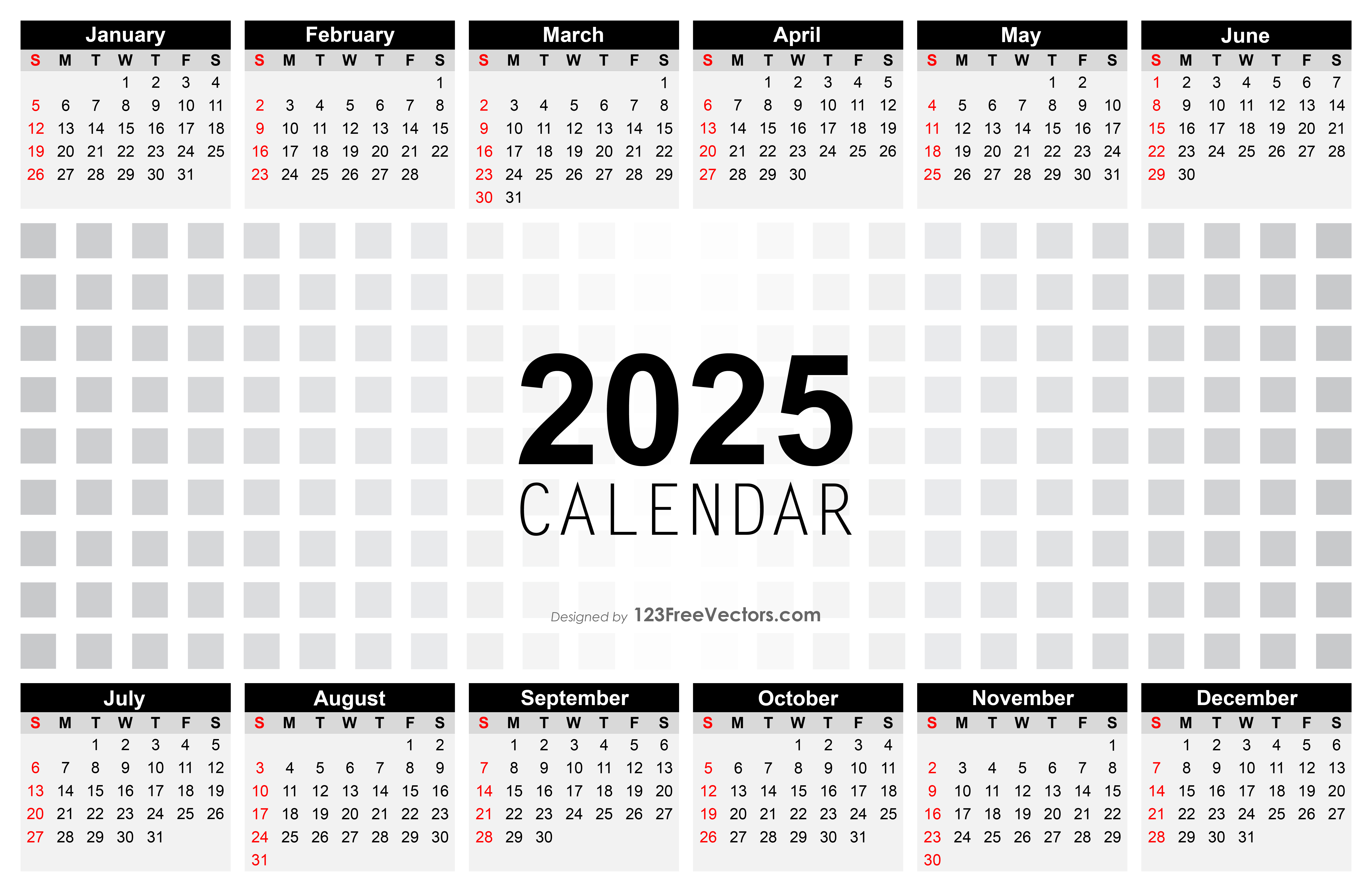 Annual Calendar 2025