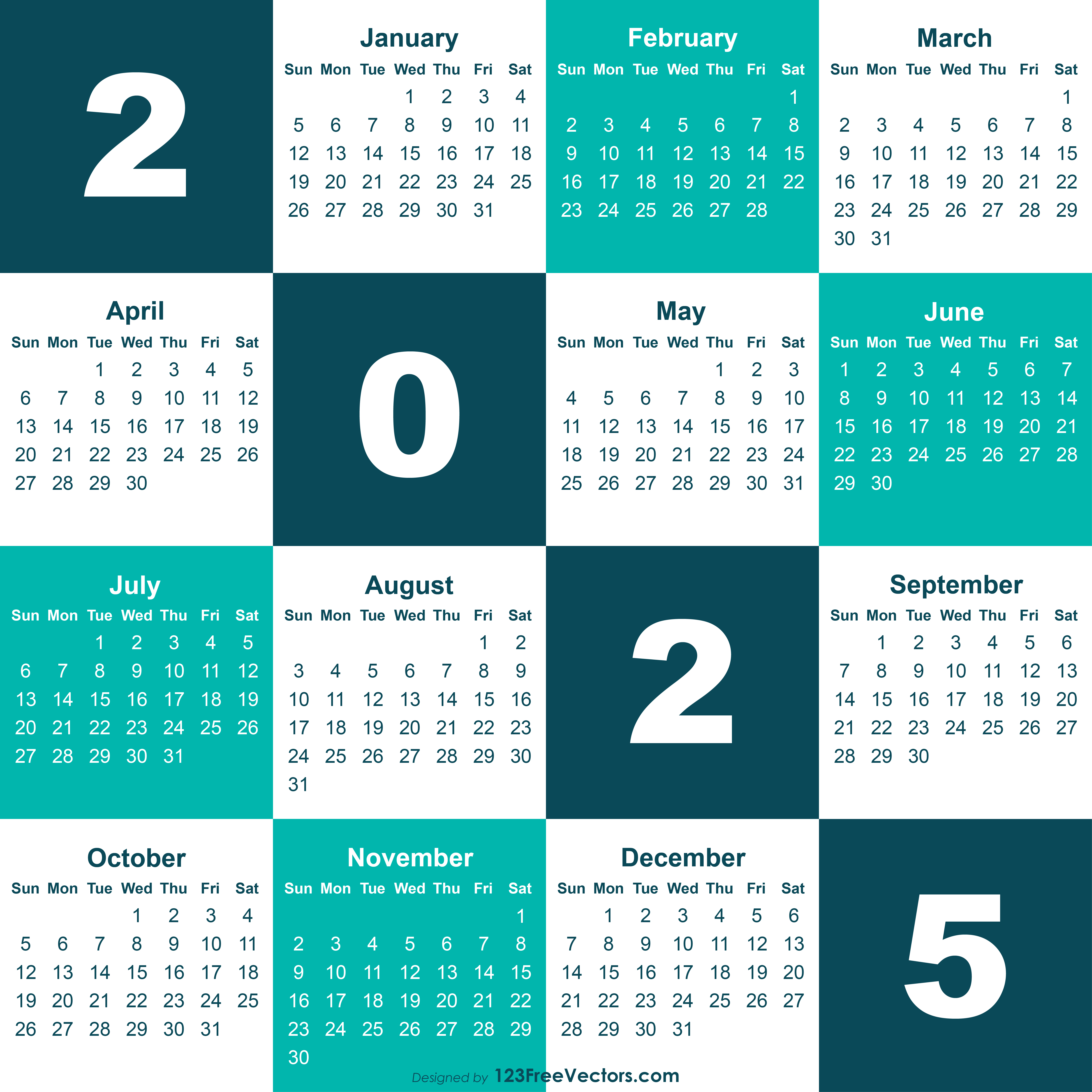 2025 Calendar EPS