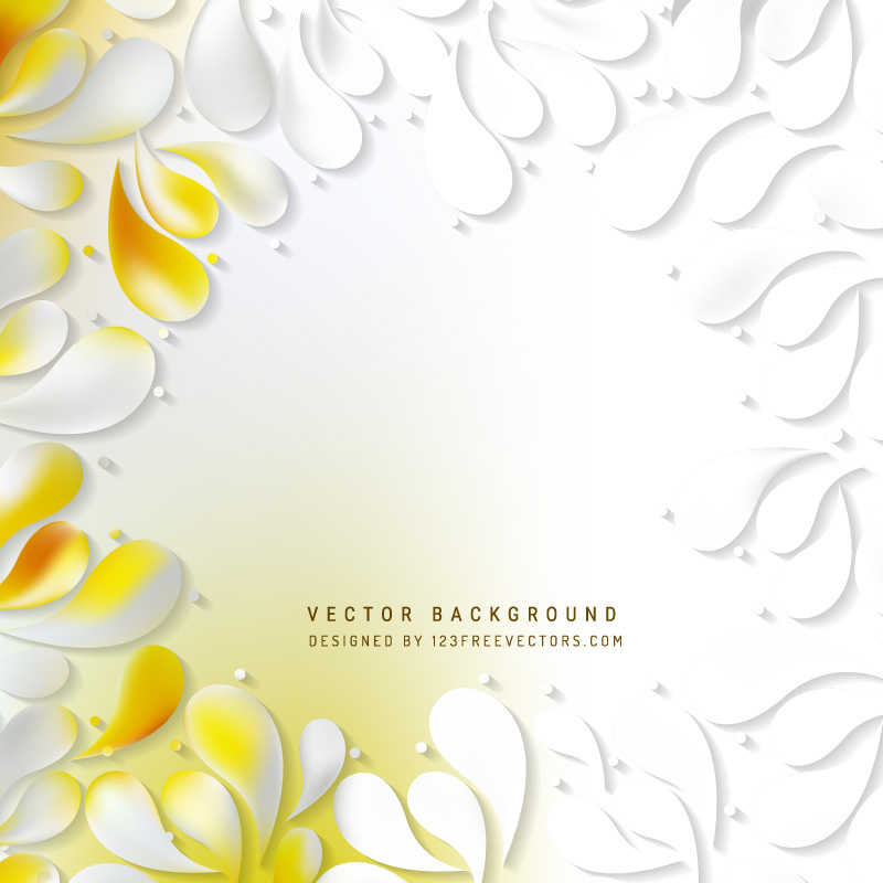 Light Yellow Ornamental Drops Background