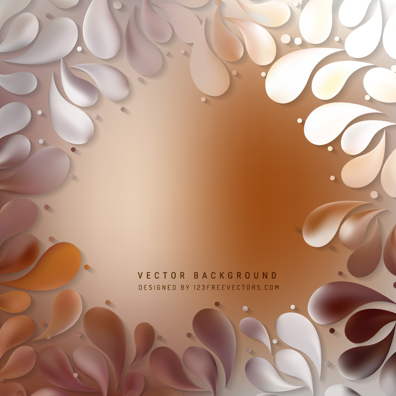 Decorative Floral Drops Background
