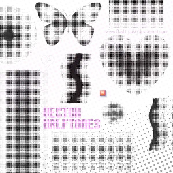 Dotted Vector Halftones