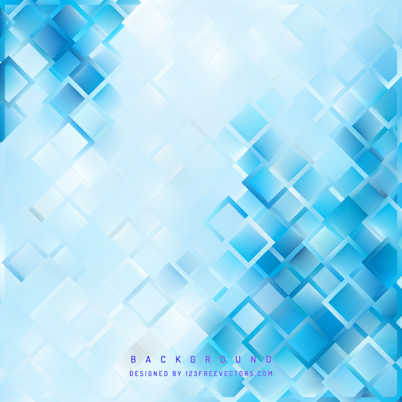 light blue square background