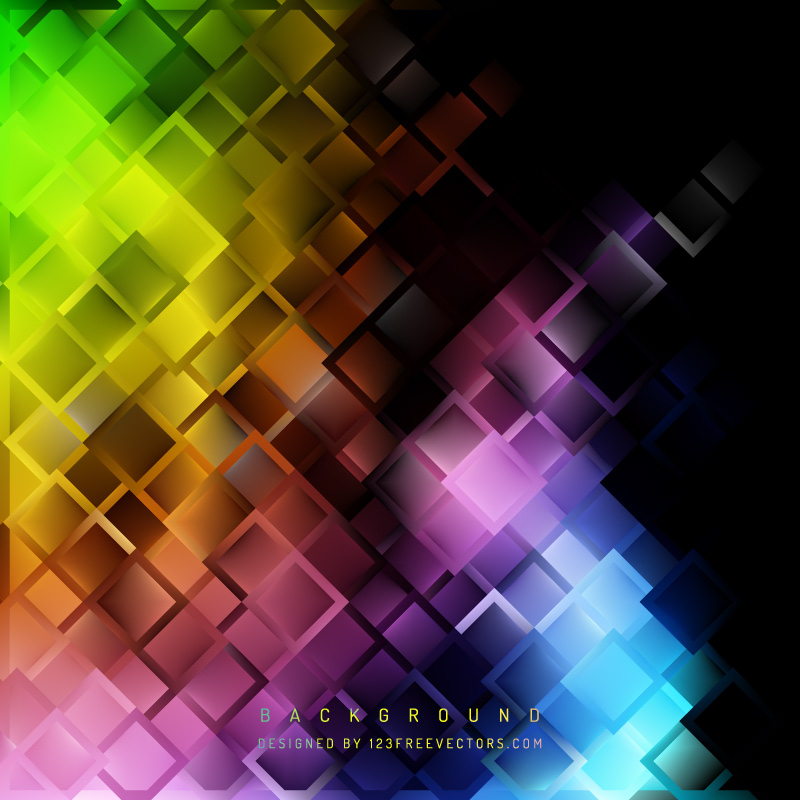 Abstract Colorful Geometric Square Background