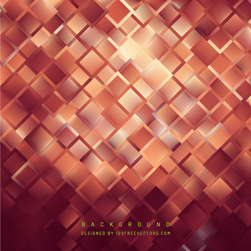 Abstract Red Geometric Square Background