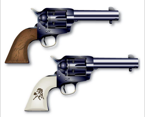 Free Colt Six shooter Vectors