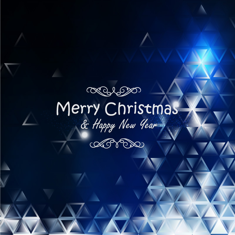 Blue Black Christmas Background Design