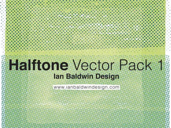 Free Halftone Pattern Illustrator Vector Pack